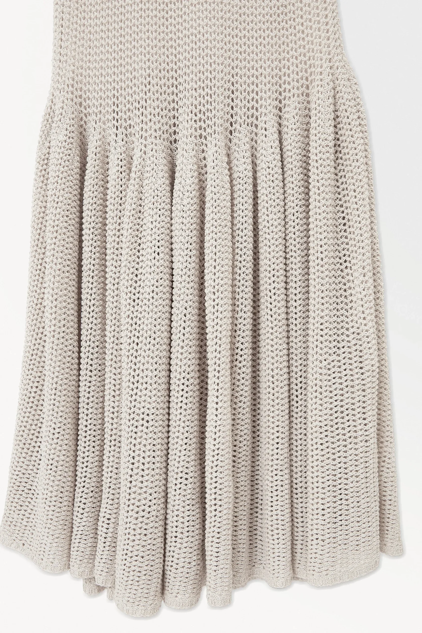 Fashion COS AŻUROWA SUKIENKA MAXI Z KAPTUREM