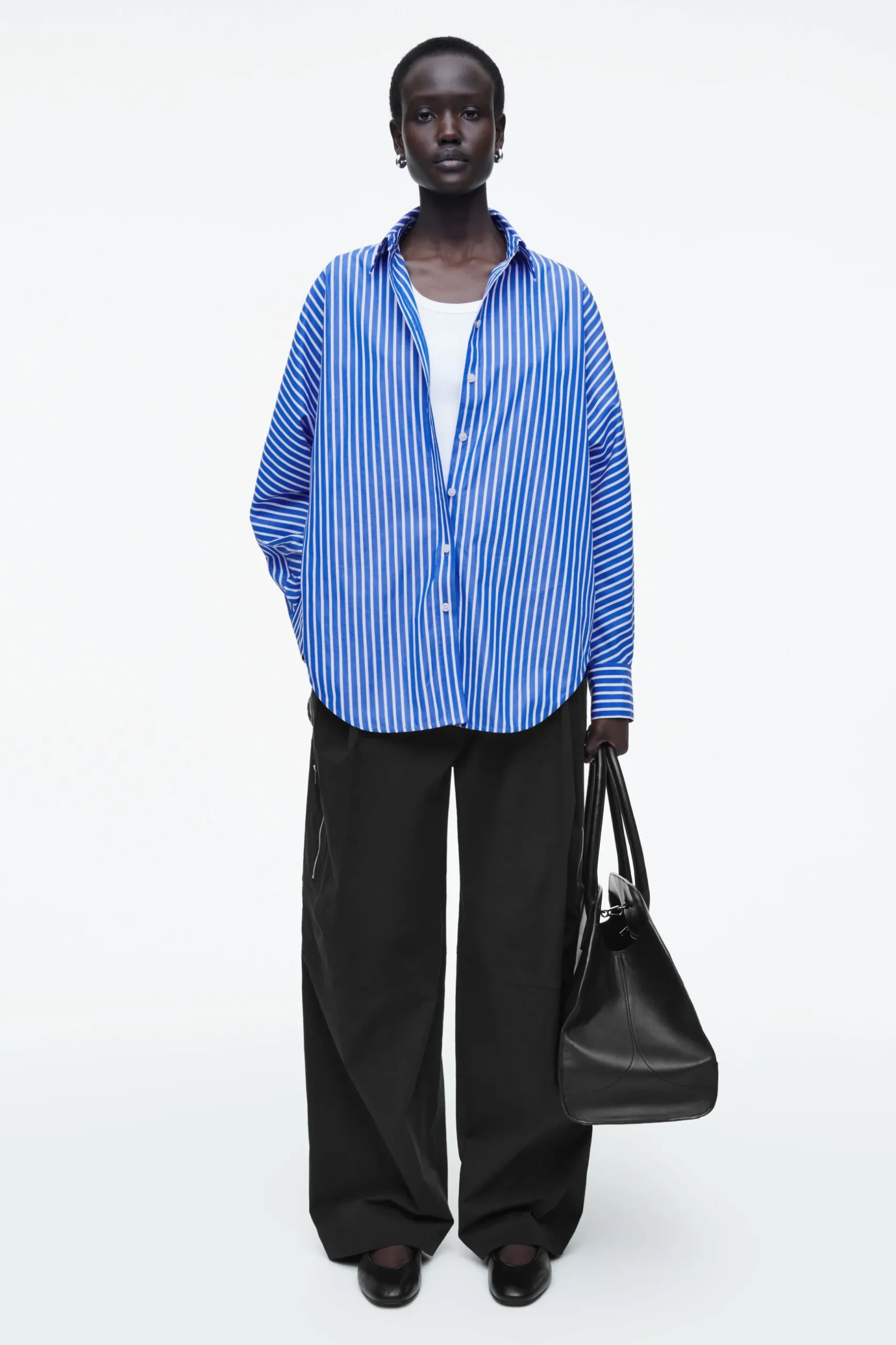 Discount COS BAWEŁNIANA KOSZULA – RELAXED FIT