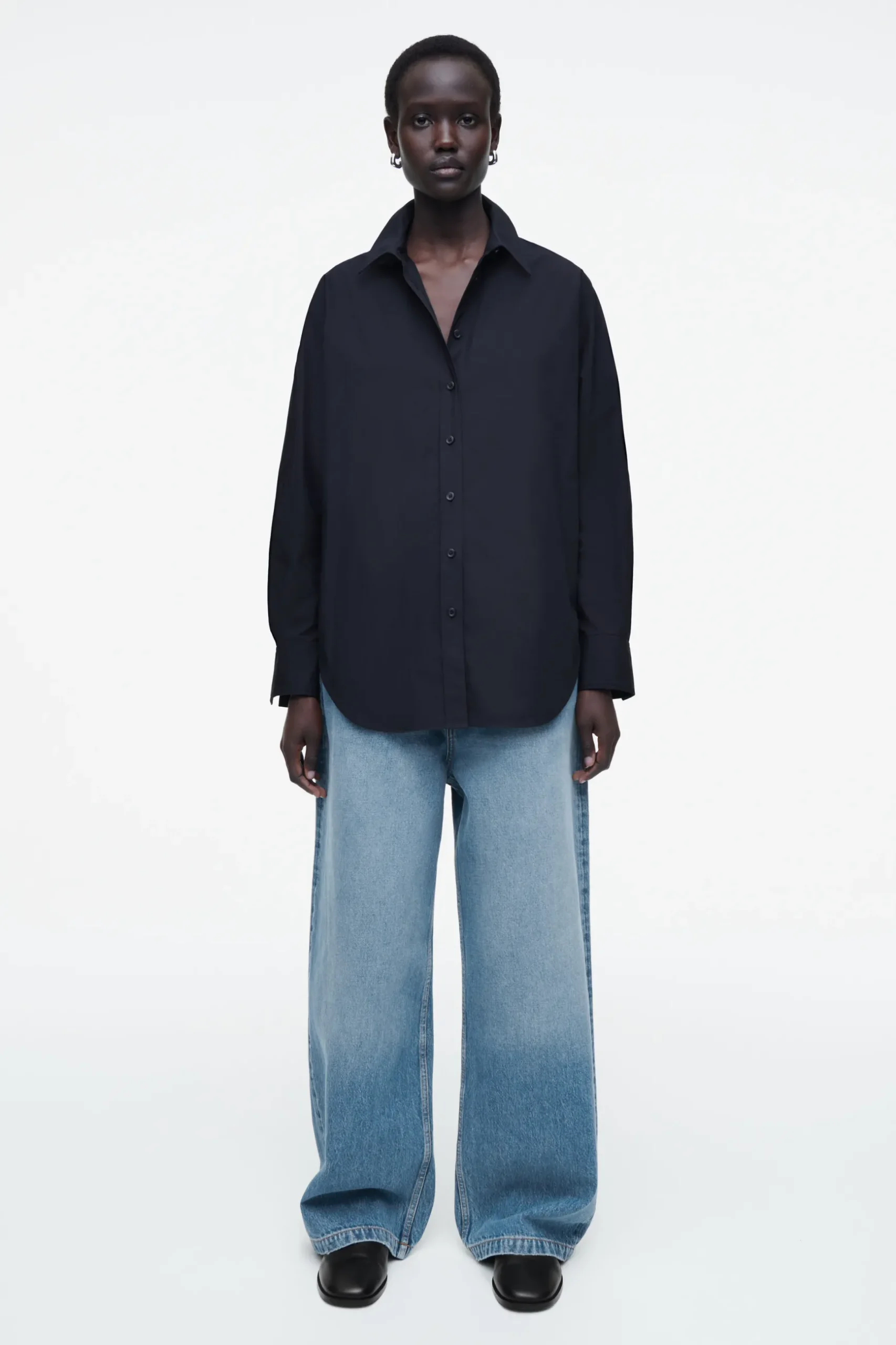 Discount COS BAWEŁNIANA KOSZULA – RELAXED FIT