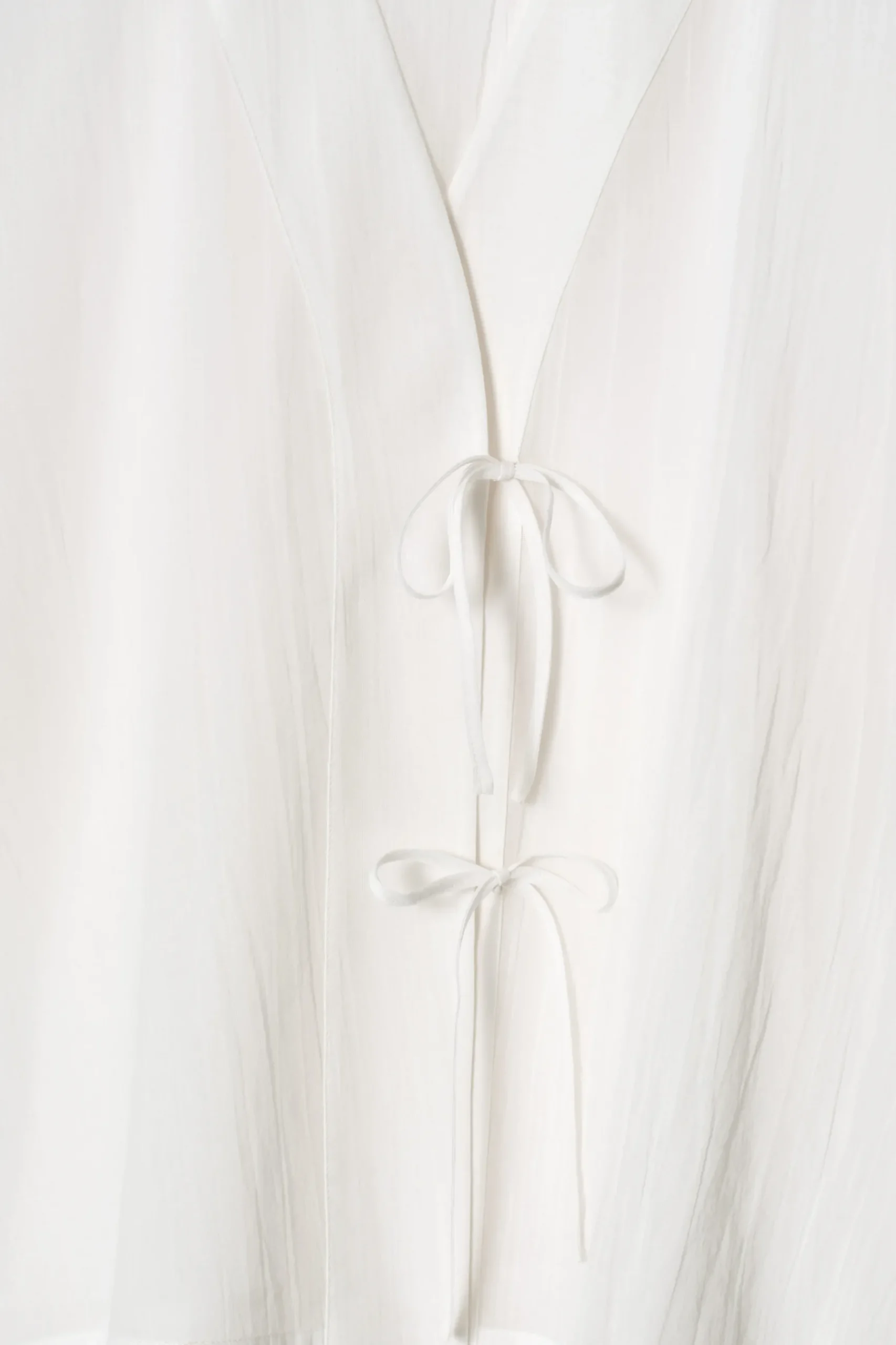 New COS BAWEŁNIANA KOSZULA PLAŻOWA Z WIĄZANIAMI