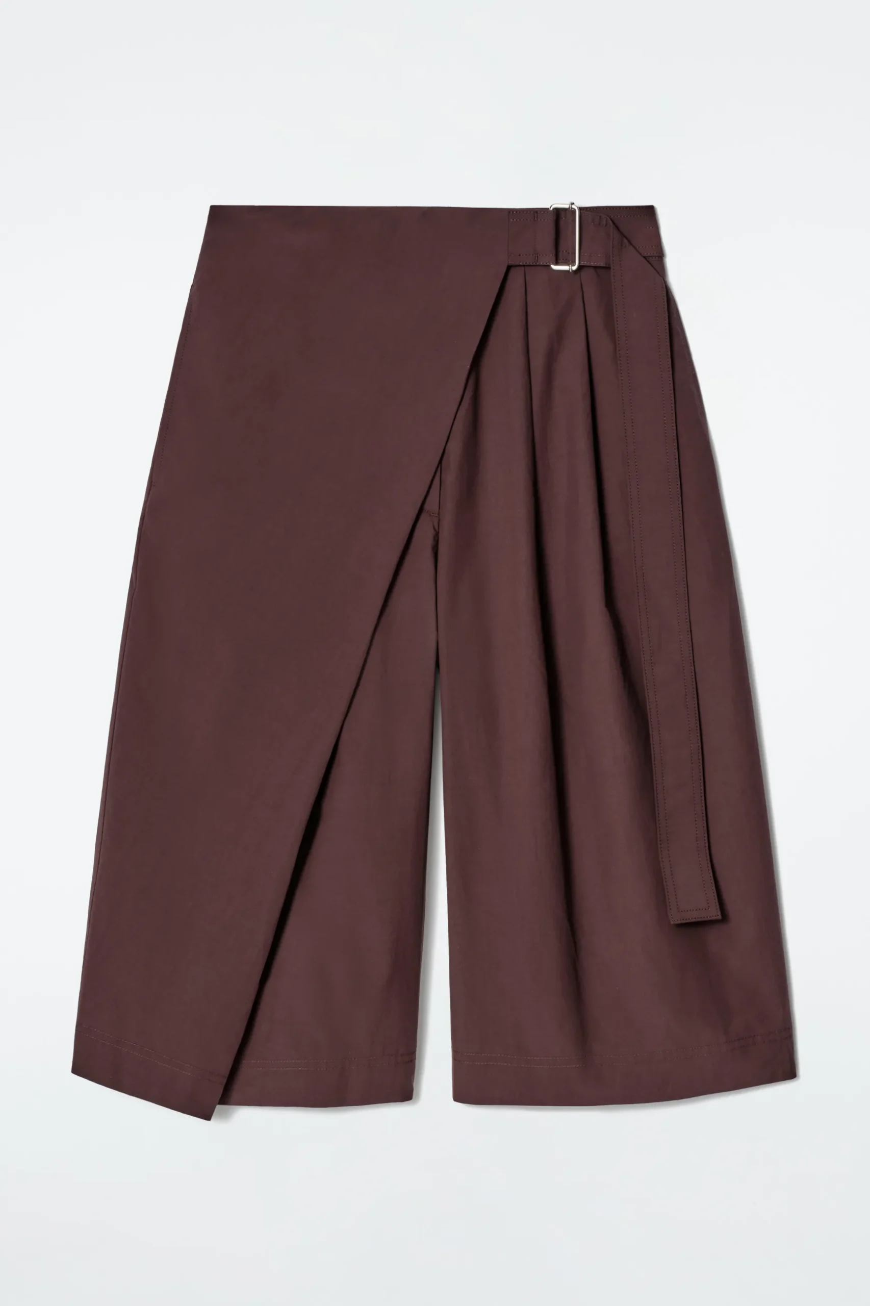 Clearance COS BAWEŁNIANE SPODNIE CAPRI Z KOPERTOWYM PRZODEM