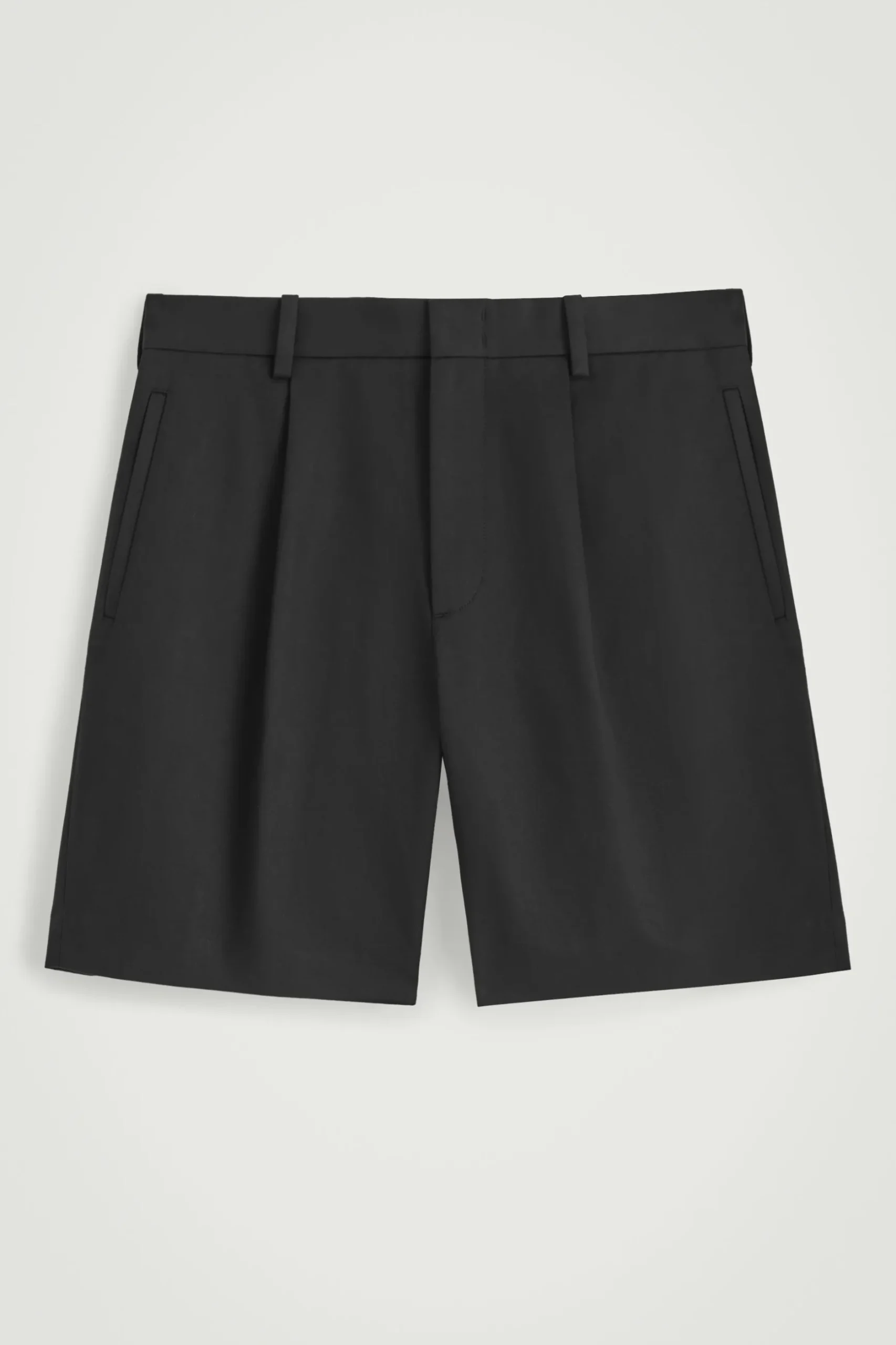 Outlet COS BAWEŁNIANE SZORTY CHINO Czarny