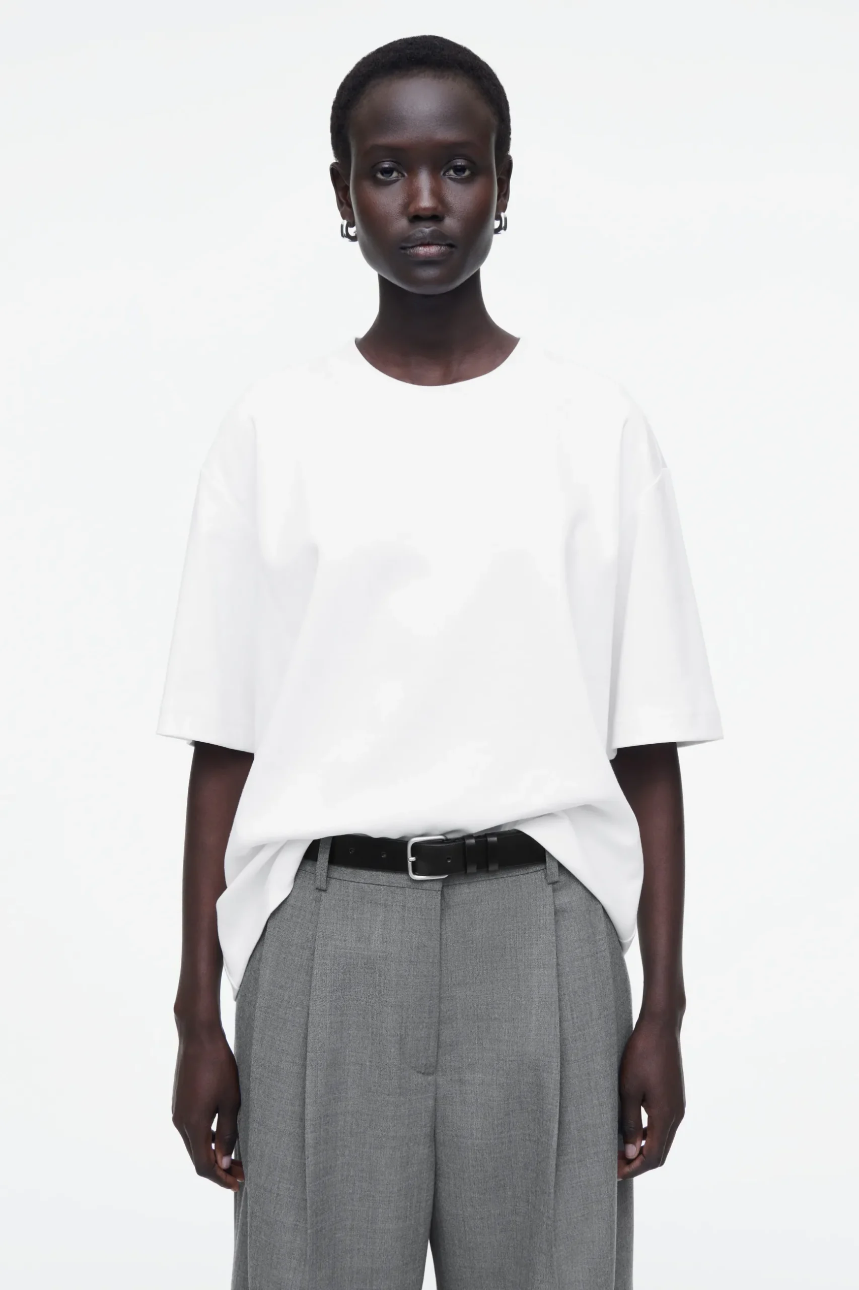 Fashion COS BAWEŁNIANY T-SHIRT OVERSIZE