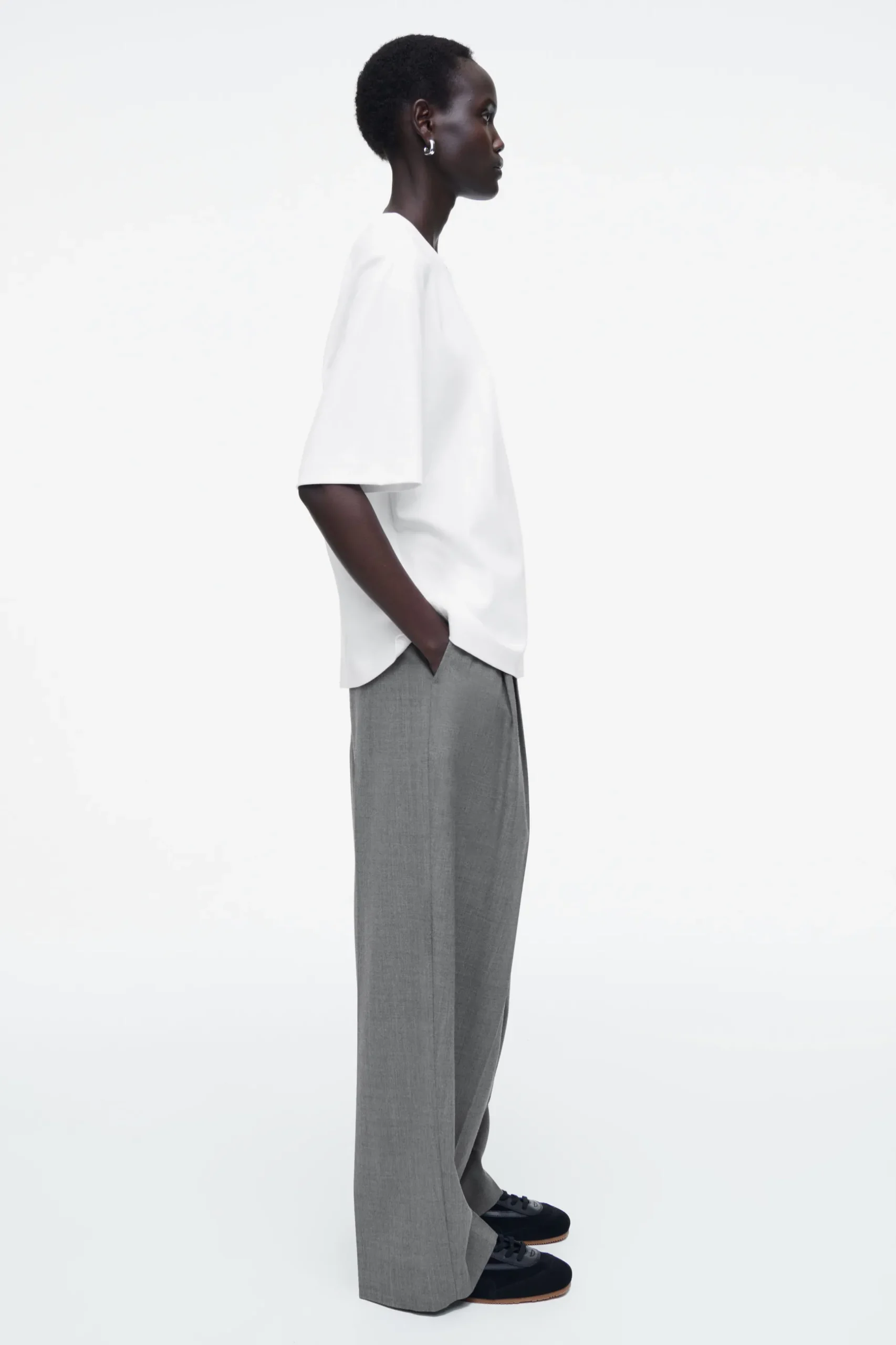 Fashion COS BAWEŁNIANY T-SHIRT OVERSIZE