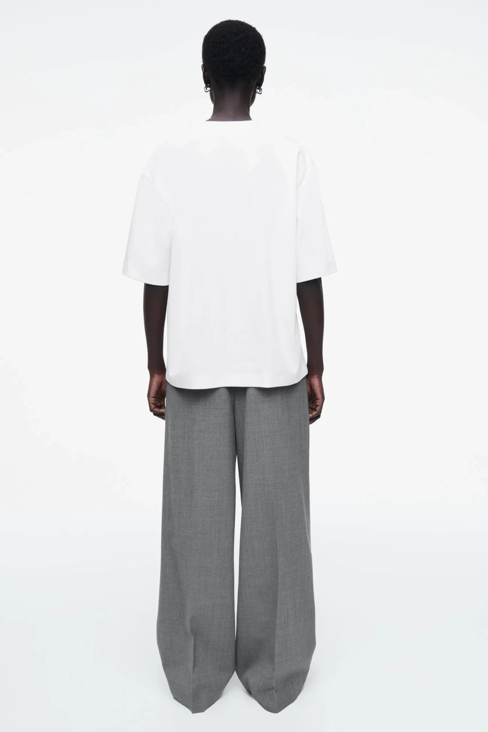 Fashion COS BAWEŁNIANY T-SHIRT OVERSIZE