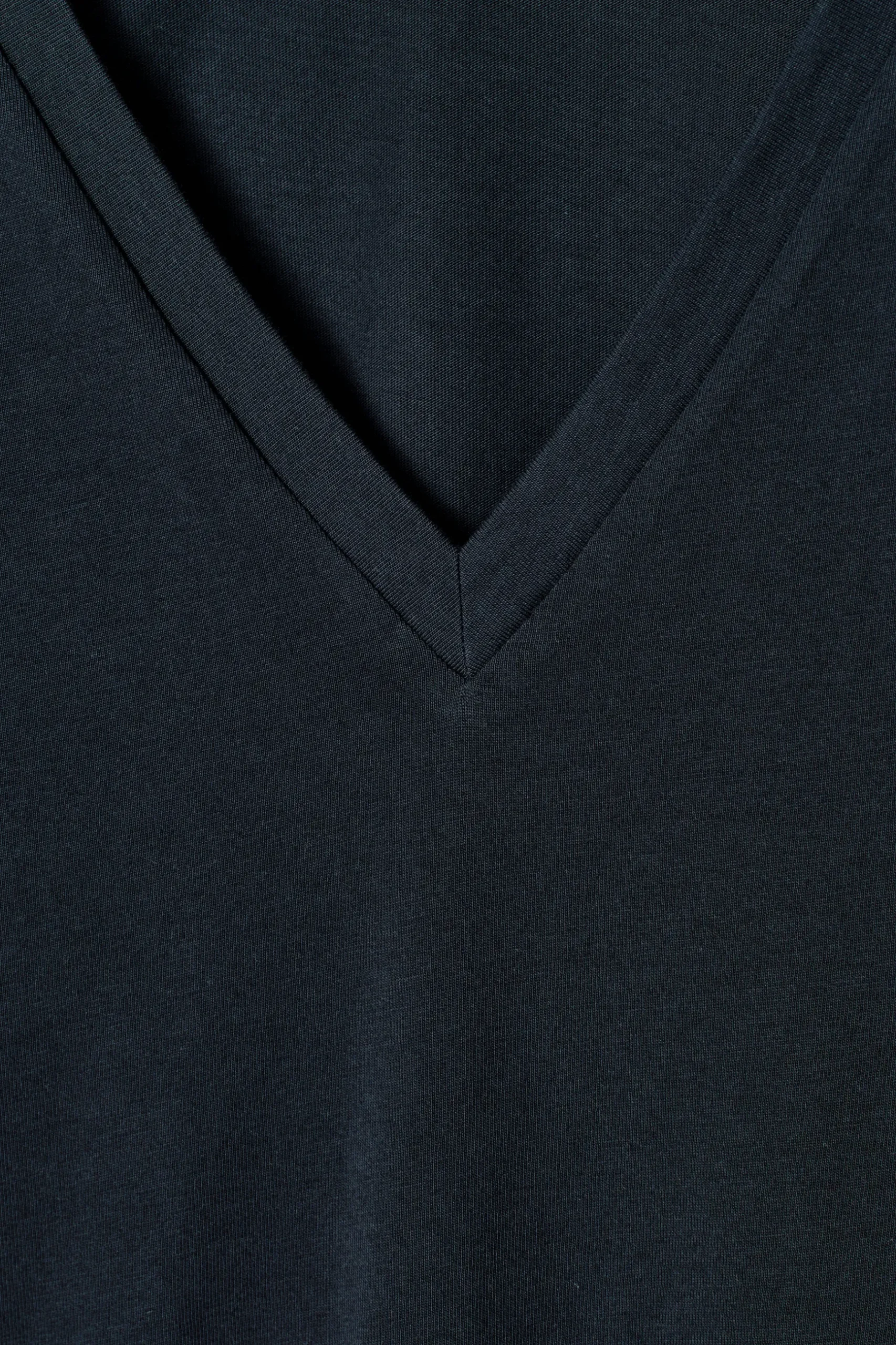Clearance COS BAWEŁNIANY T-SHIRT Z DEKOLTEM W KSZTAŁCIE LITERY V