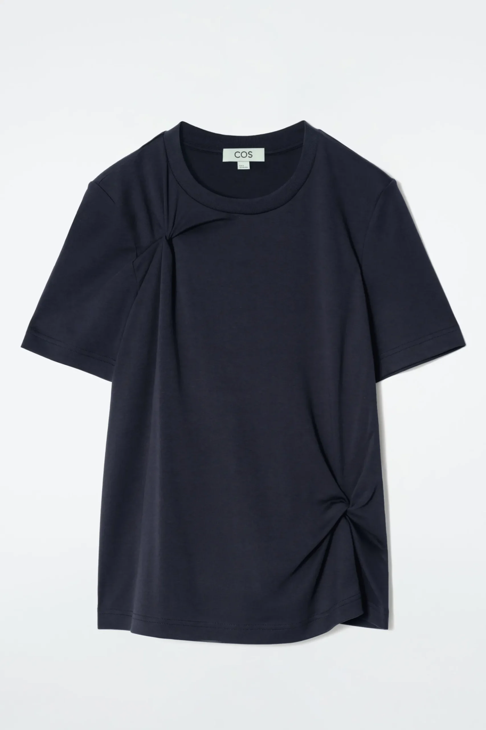 Sale COS BAWEŁNIANY T-SHIRT Z WĘZŁOWYM DETALEM