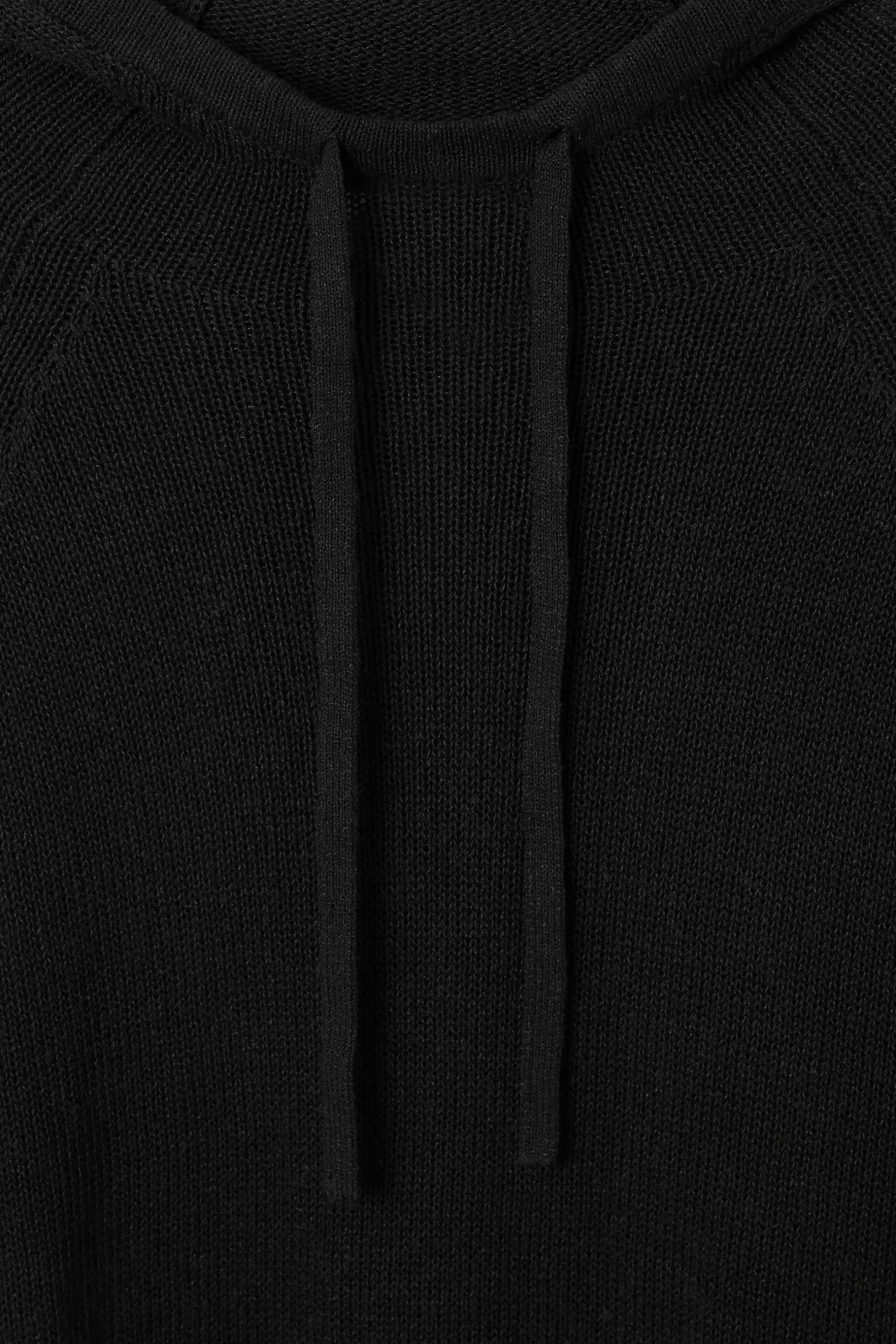 Online COS BLUZA Z KAPTUREM Z DZIANINY Z DODATKIEM LNU