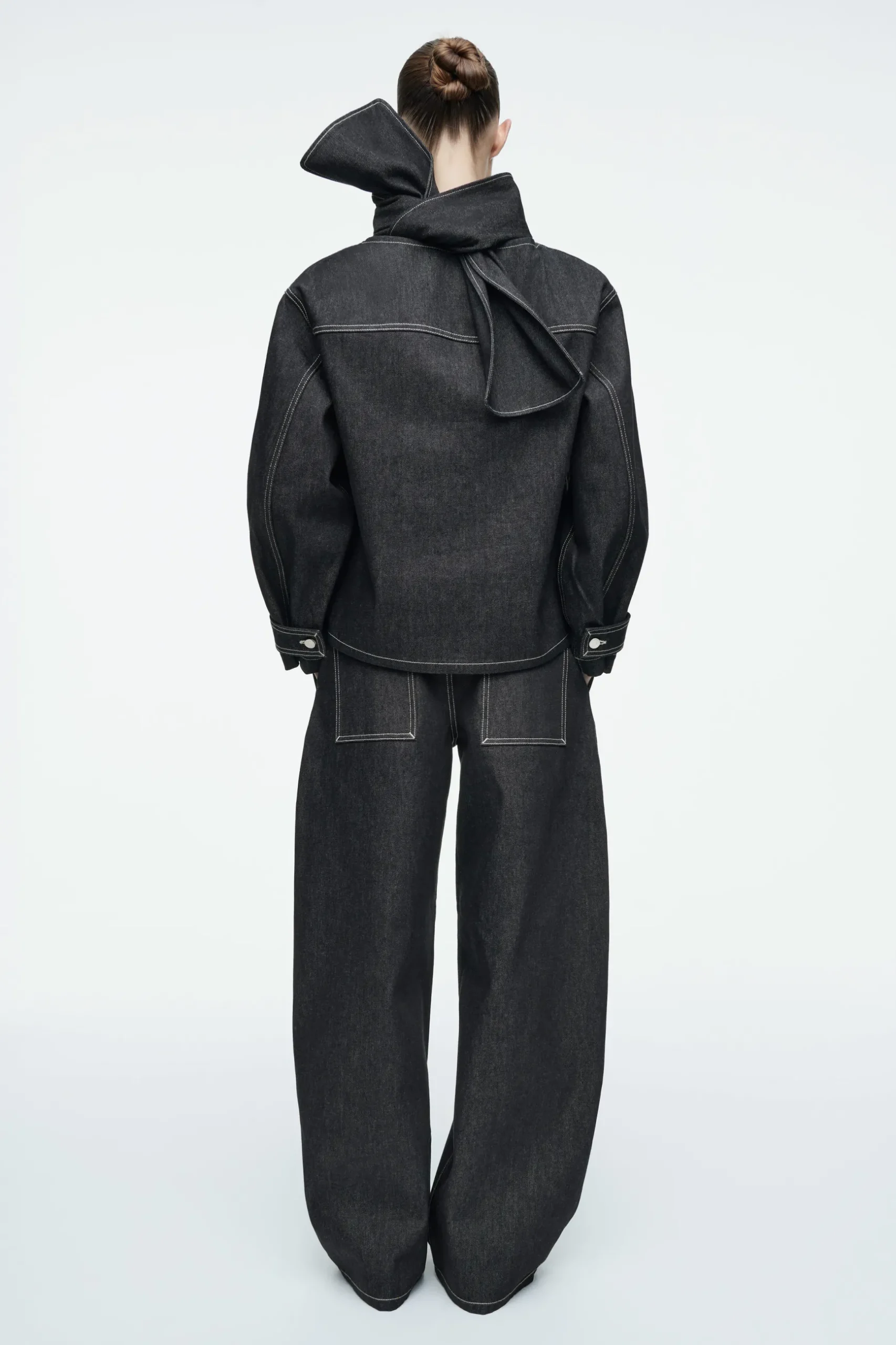 Sale COS BLUZKA Z SUROWEGO JEANSU