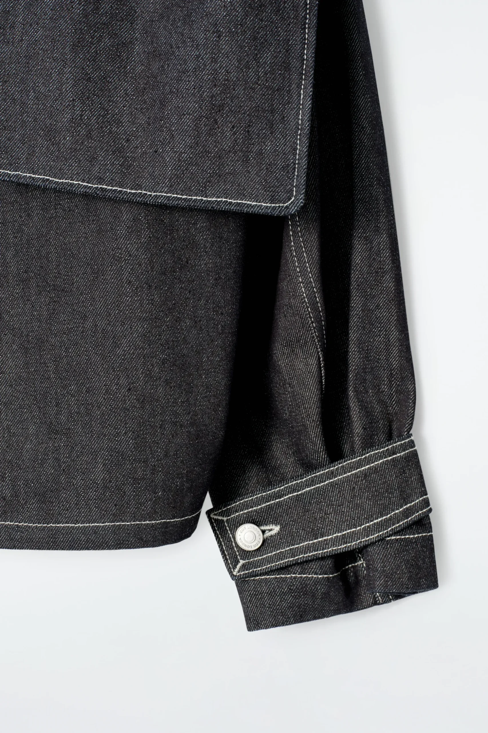 Sale COS BLUZKA Z SUROWEGO JEANSU
