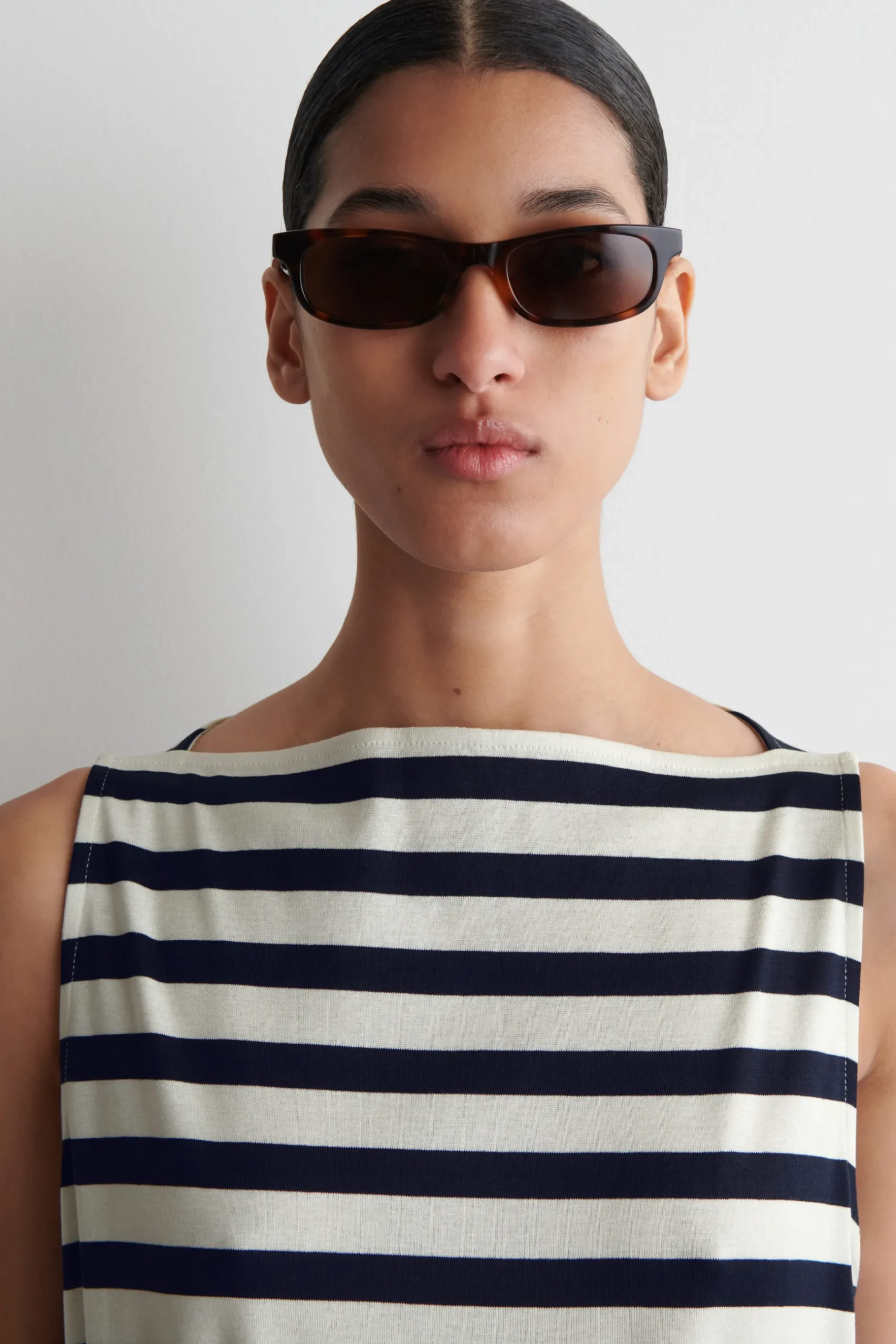 Best COS BOATNECK GATHERED MIDI DRESS