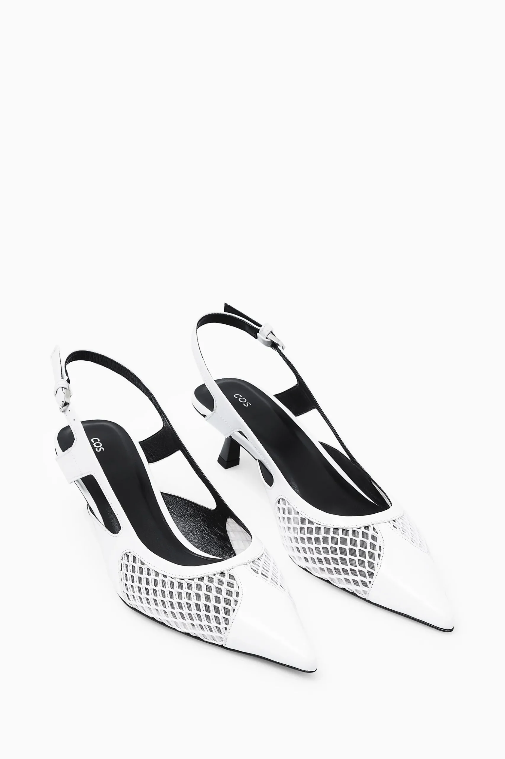Clearance COS BUTY Z SIATECZKĄ I SPICZASTYM CZUBKIEM NA OBCASIE