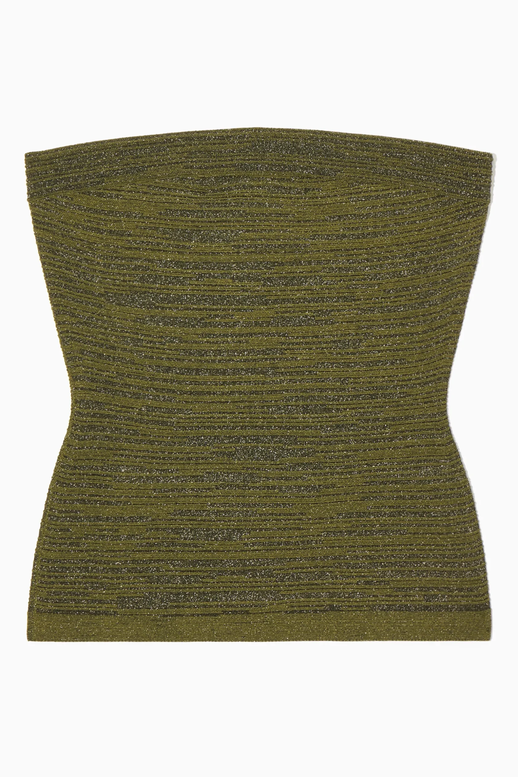 Sale COS BŁYSZCZĄCY TOP BANDEAU O STRUKTURALNEJ POWIERZCHNI