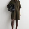 Fashion COS DŻERSEJOWA SUKIENKA MINI TYPU POLO