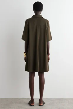 Fashion COS DŻERSEJOWA SUKIENKA MINI TYPU POLO