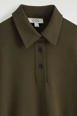 Fashion COS DŻERSEJOWA SUKIENKA MINI TYPU POLO