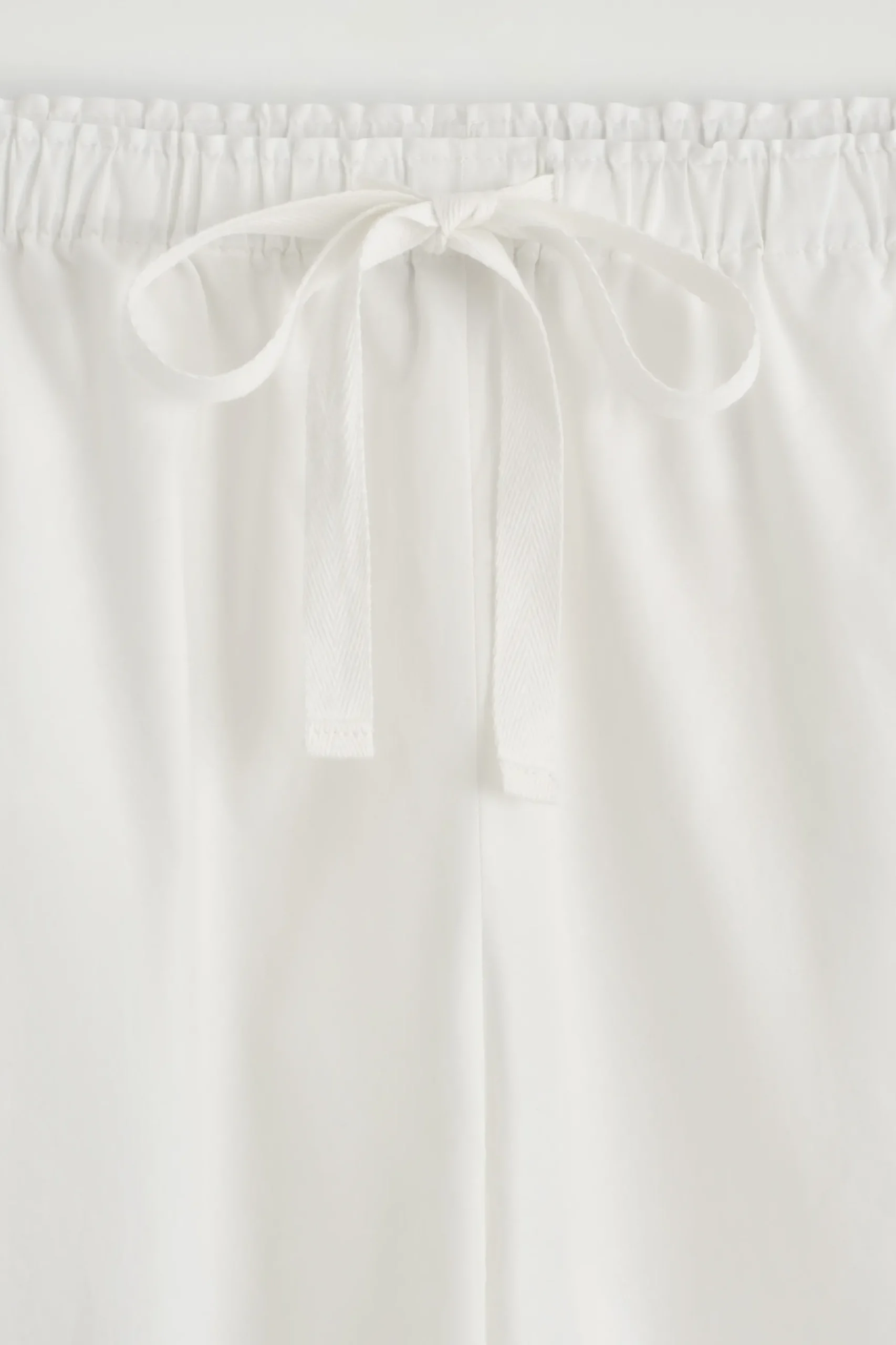 Fashion COS DRAWSTRING COTTON TROUSERS