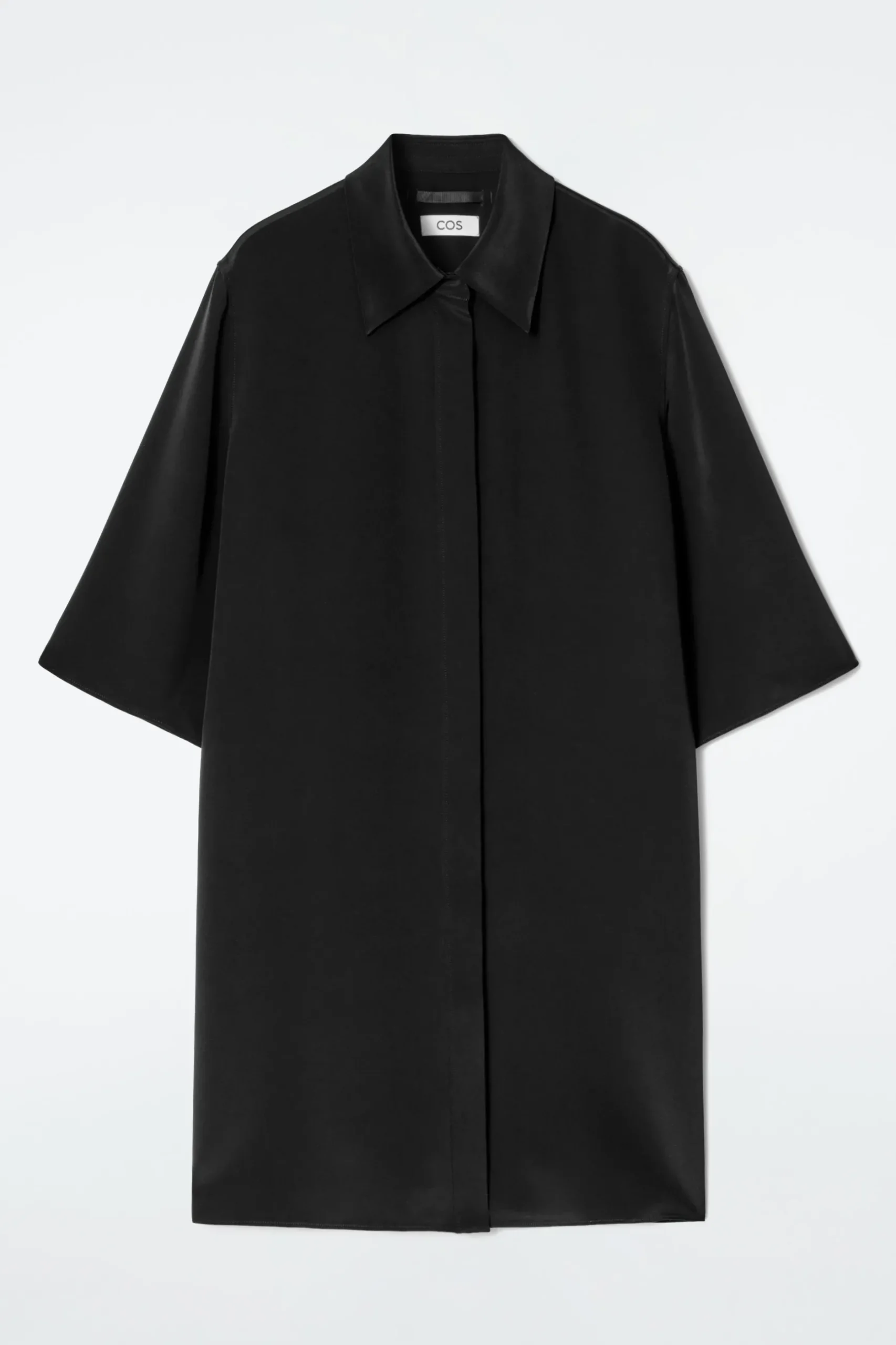 Fashion COS DŁUGA KOSZULA Z JEDWABIU