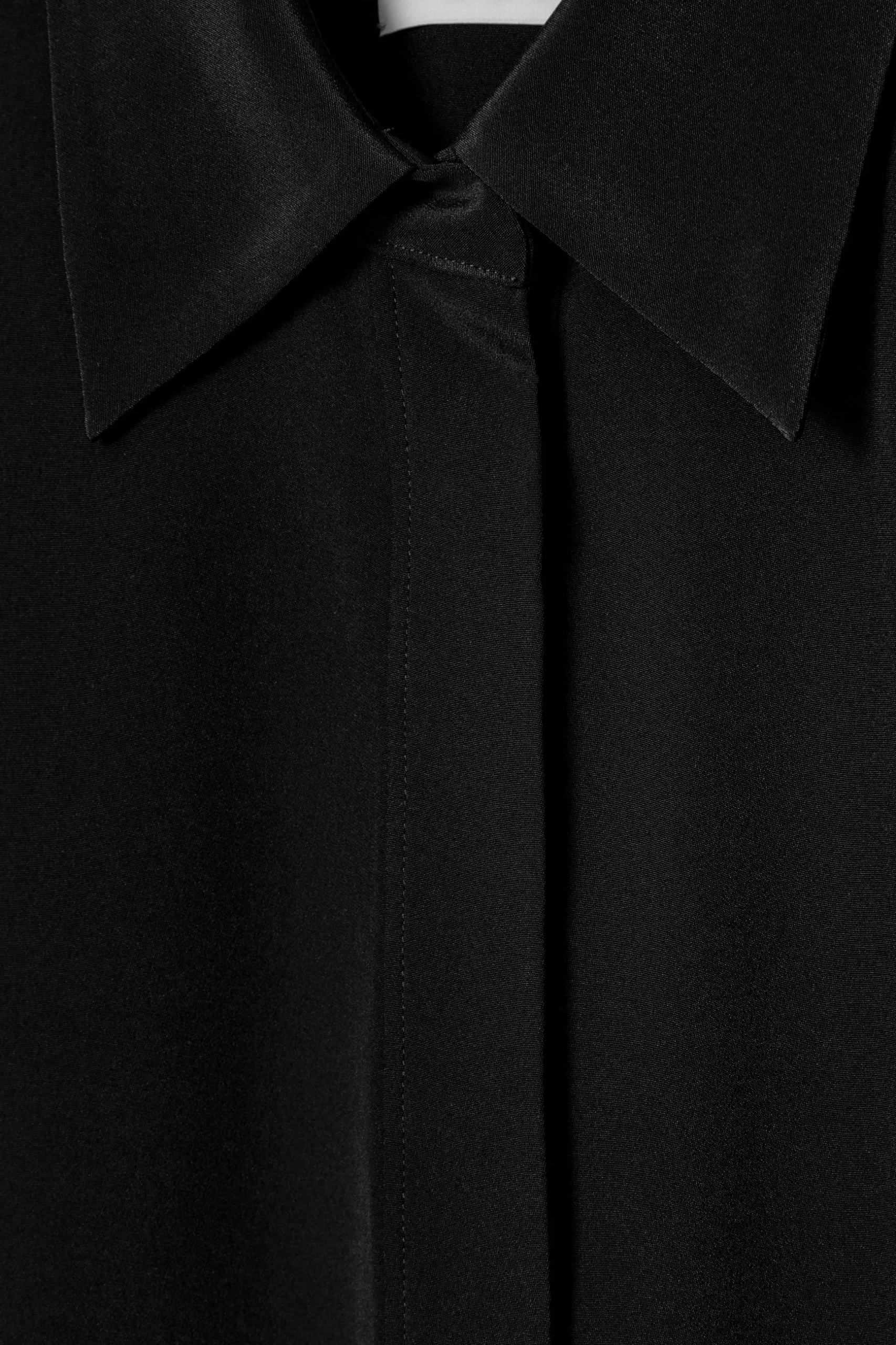 Fashion COS DŁUGA KOSZULA Z JEDWABIU