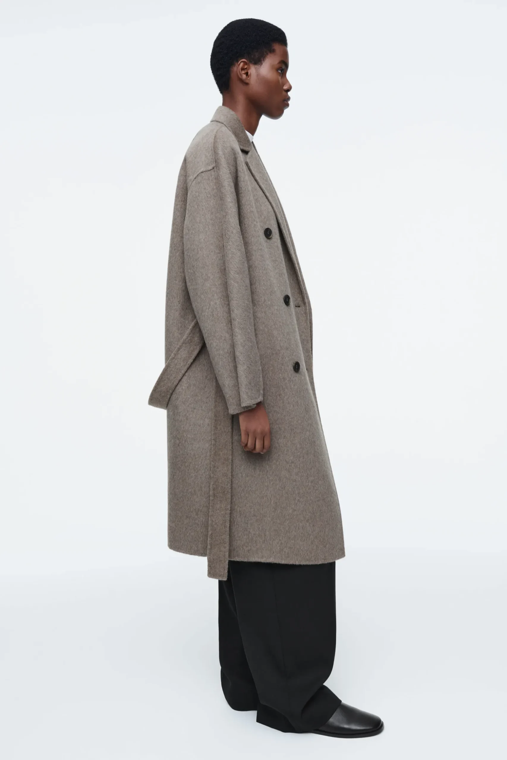 Outlet COS DWURZĘDOWY WEŁNIANY PŁASZCZ OVERSIZE