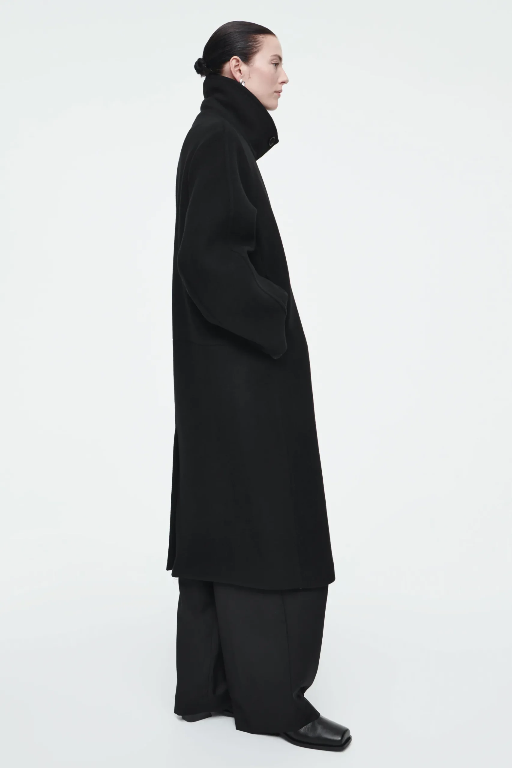Sale COS DWURZĘDOWY WEŁNIANY PŁASZCZ OVERSIZE