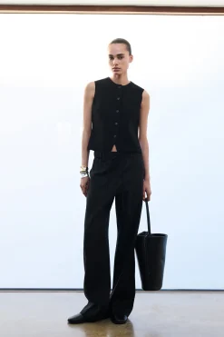 Fashion COS DZIANINOWA KAMIZELKA Z BAWEŁNĄ
