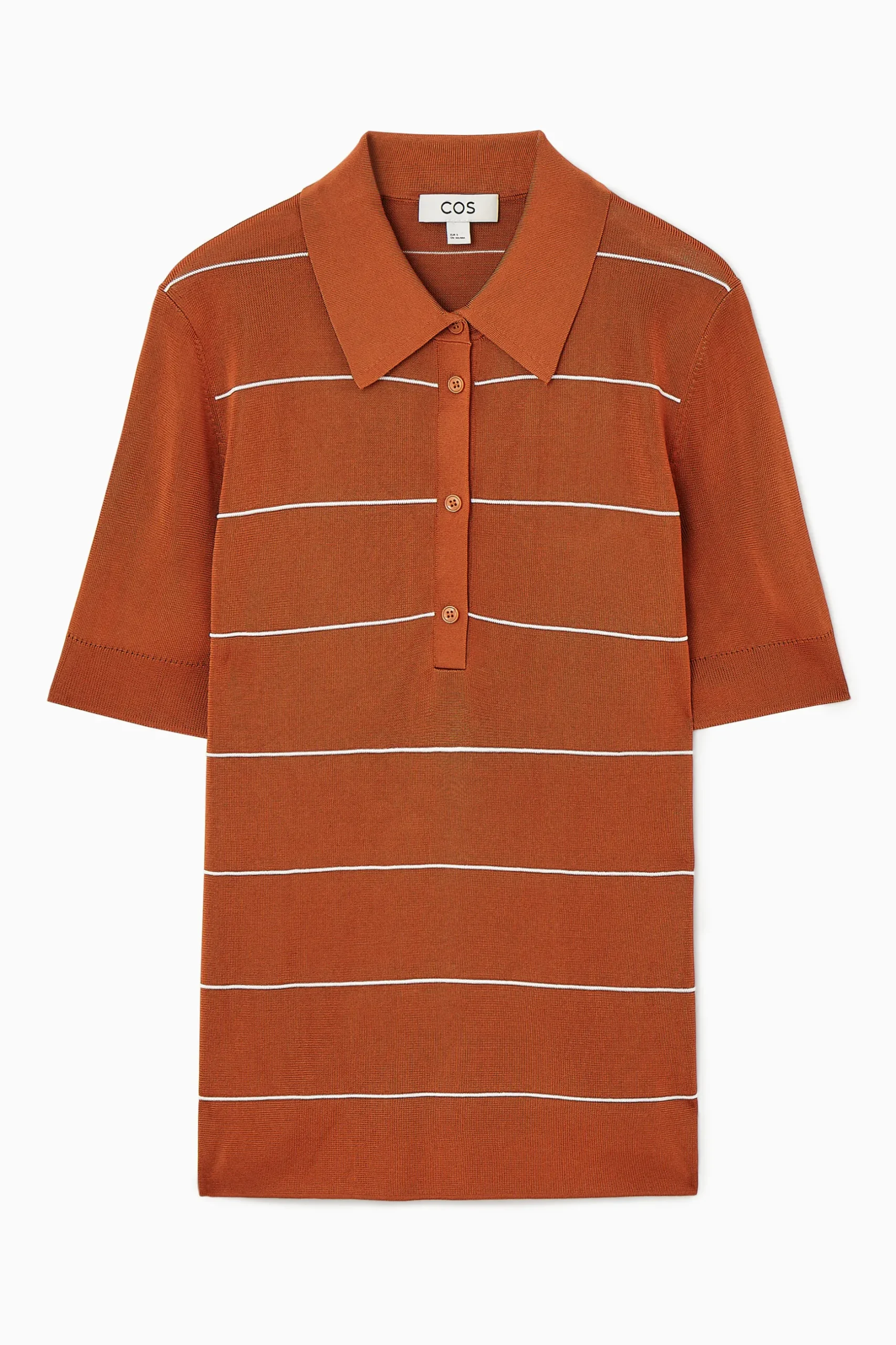 Clearance COS DZIANINOWA KOSZULKA POLO W PASKI
