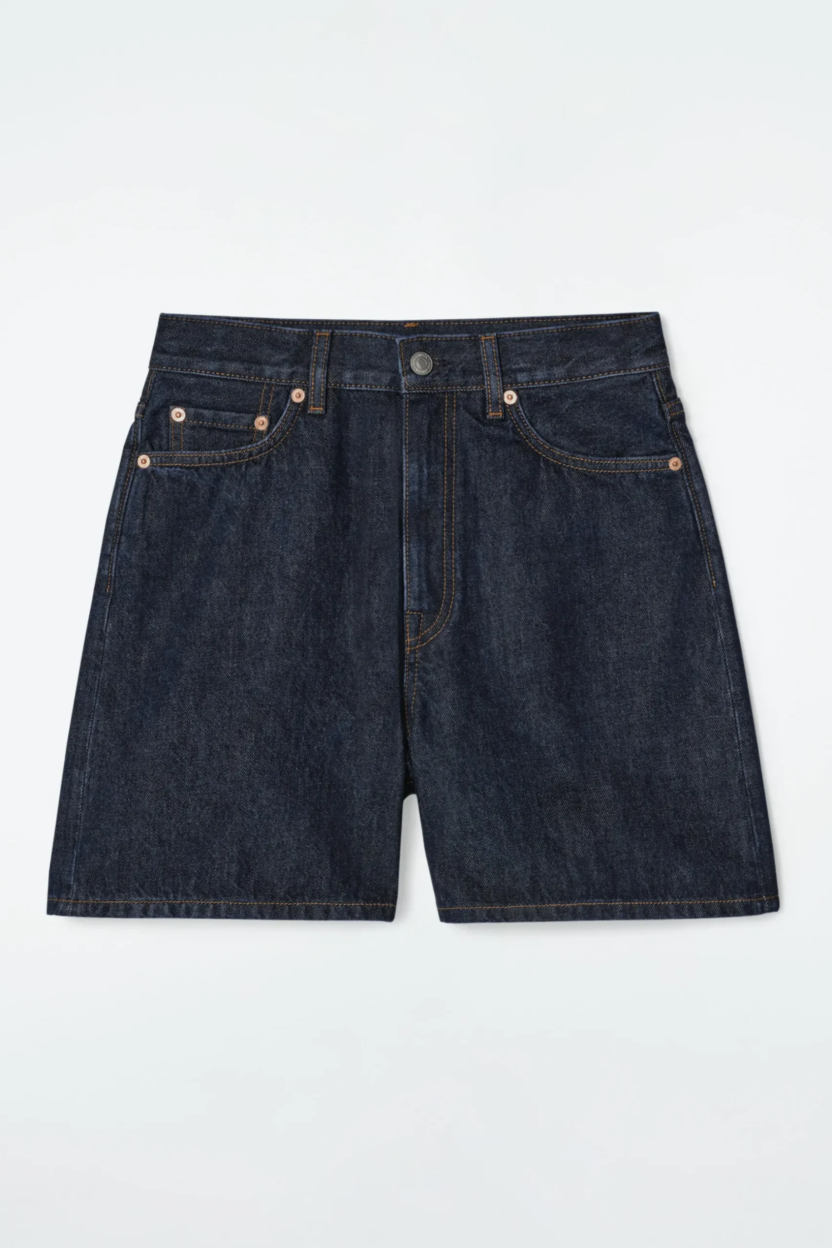 New COS JEANSOWE SZORTY Z WYSOKIM STANEM