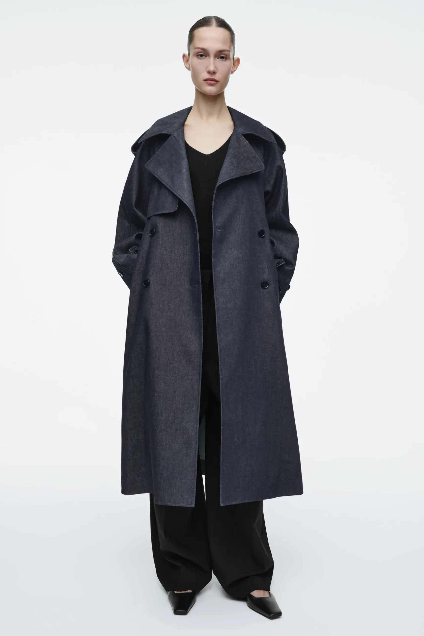 Clearance COS JEANSOWY TRENCZ OVERSIZE