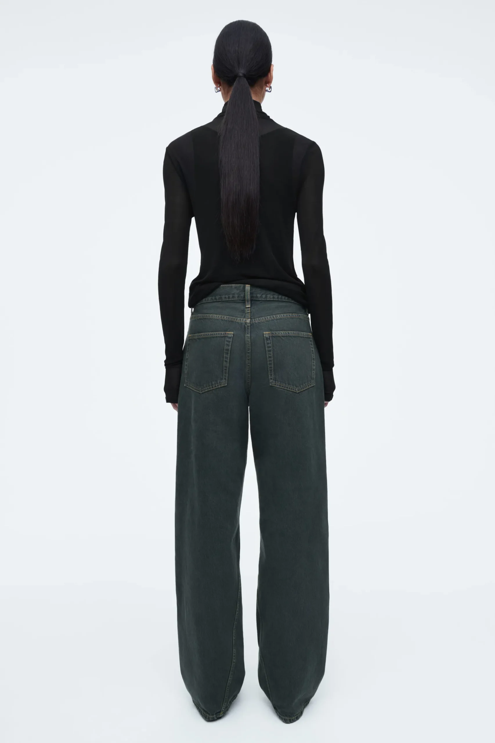 Sale COS JEANSY „FACADE” Z PROSTYMI NOGAWKAMI