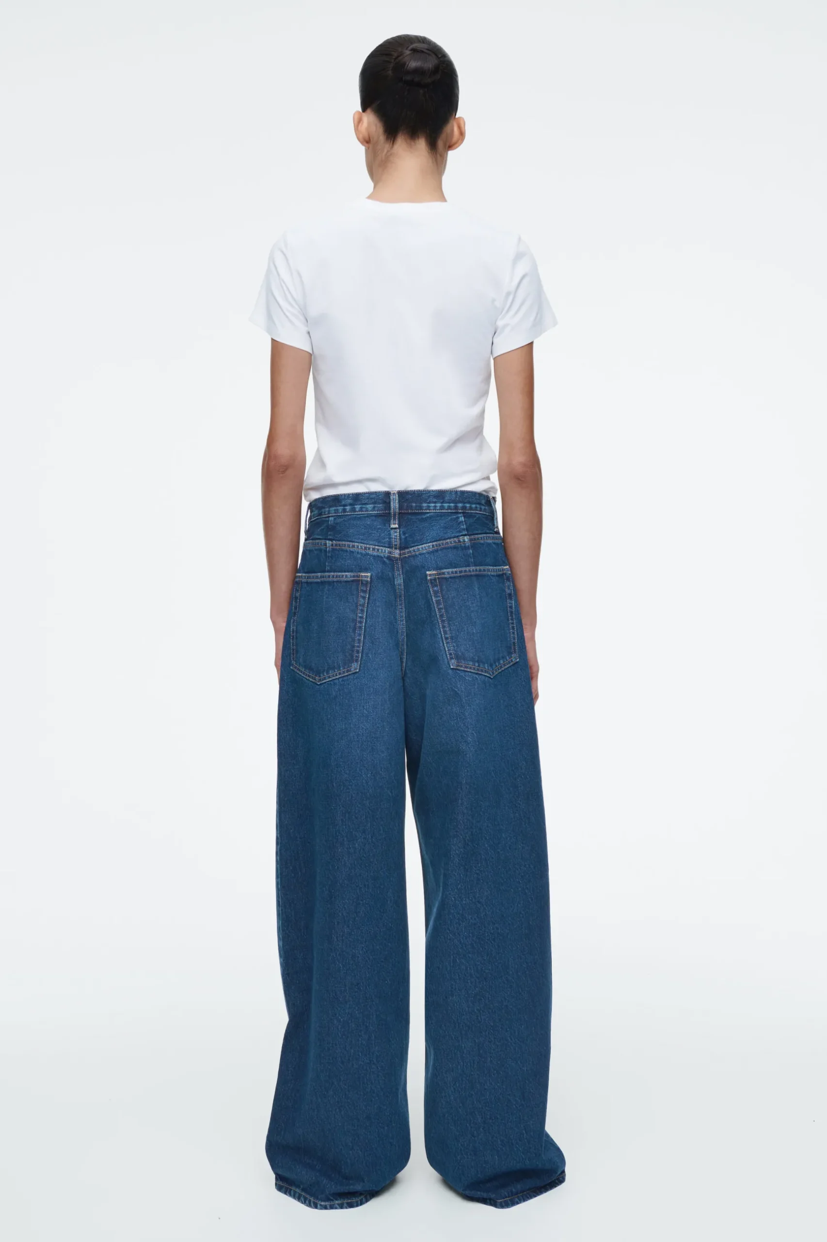 Sale COS JEANSY „POOL” Z SZEROKIMI NOGAWKAMI