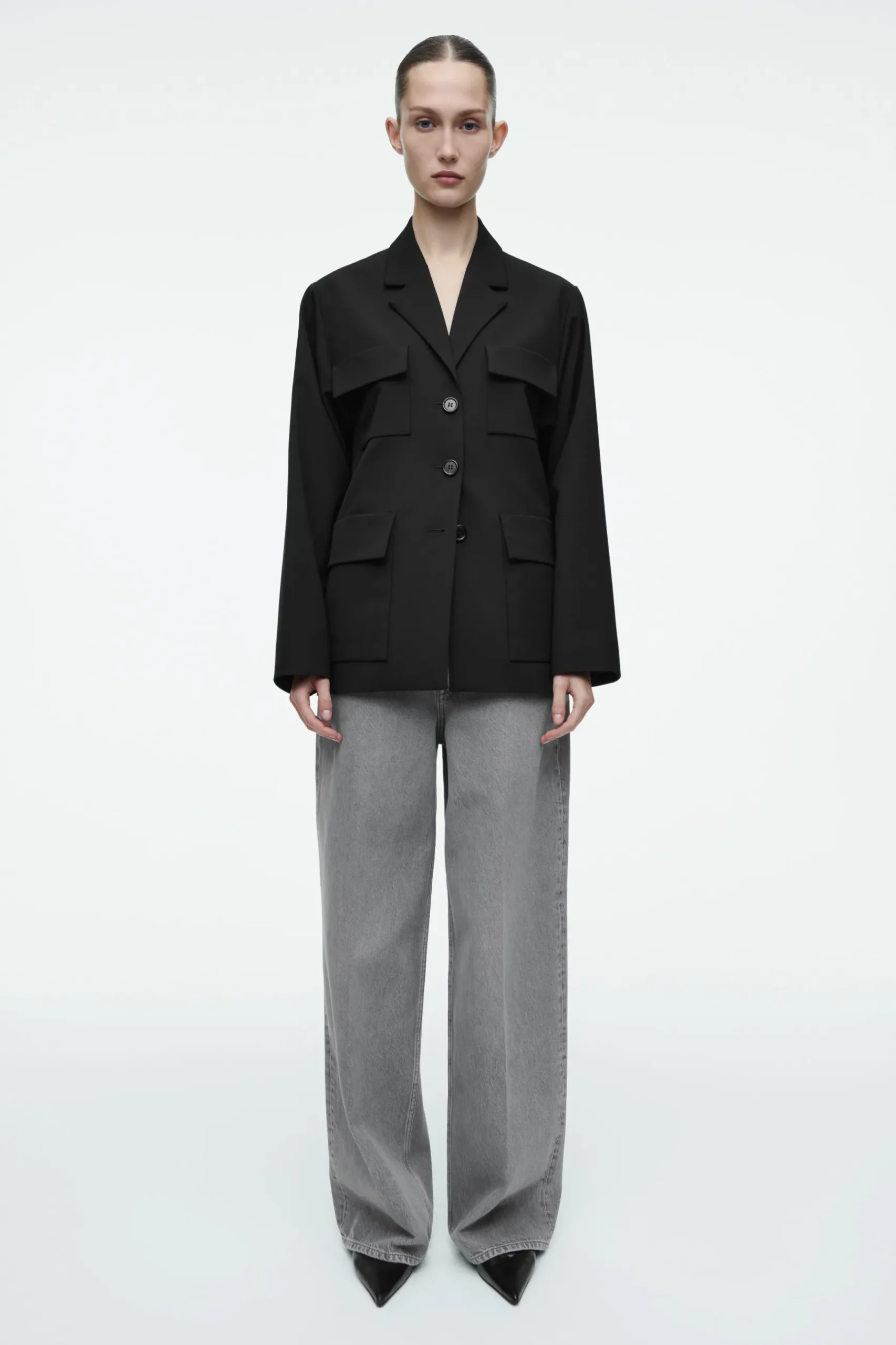 Outlet COS JEANSY „TIDE” Z SZEROKIMI NOGAWKAMI