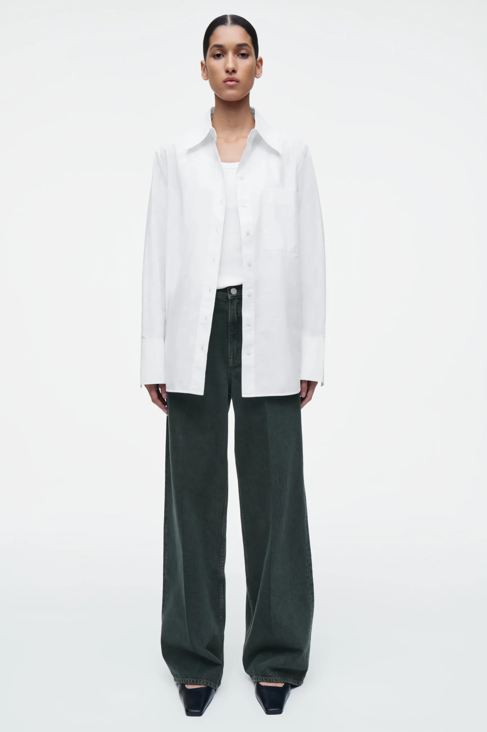 Clearance COS JEANSY „TIDE” Z SZEROKIMI NOGAWKAMI