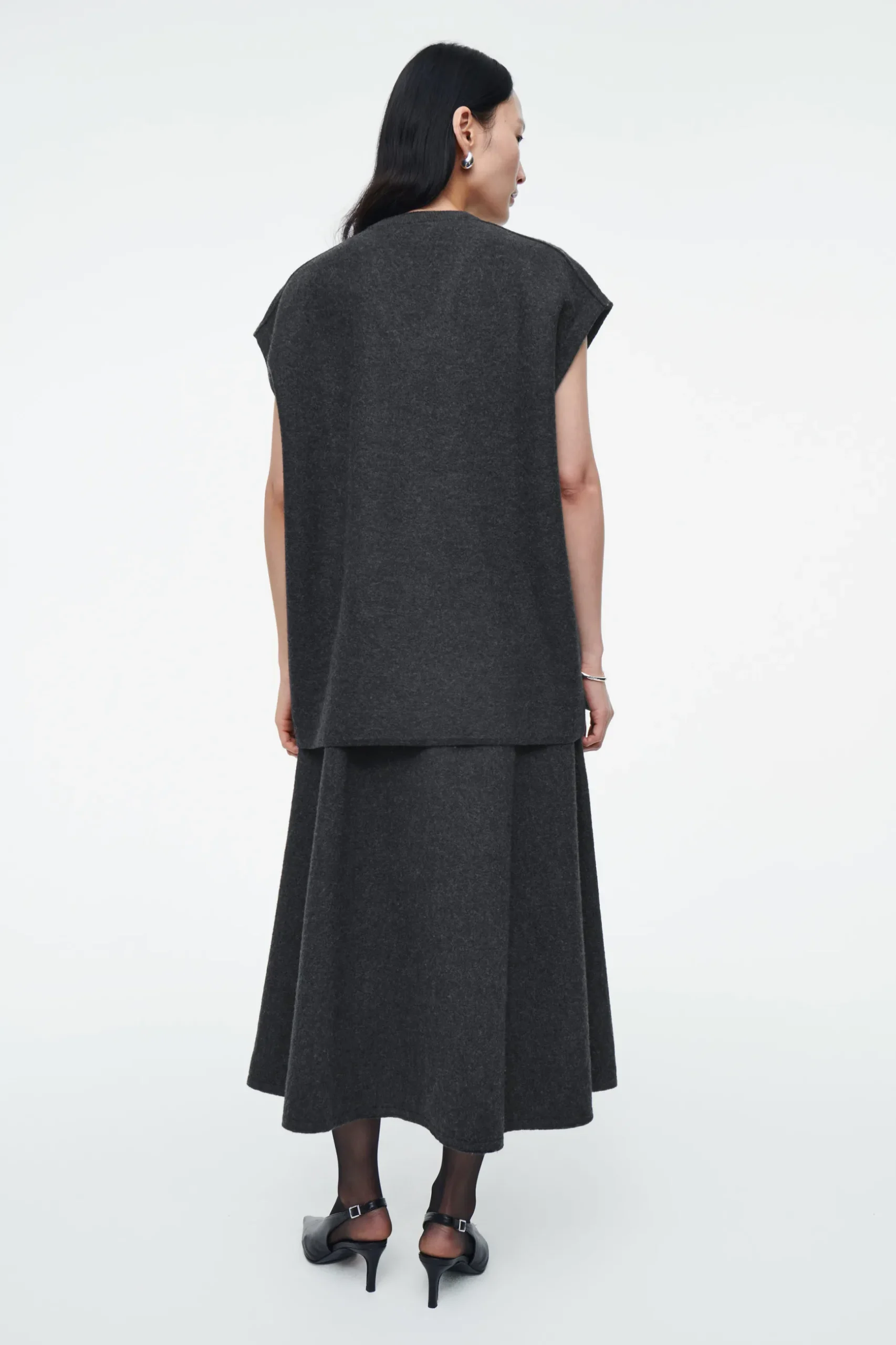 New COS KAMIZELKA OVERSIZE Z MIESZANKI Z GOTOWANĄ WEŁNĄ