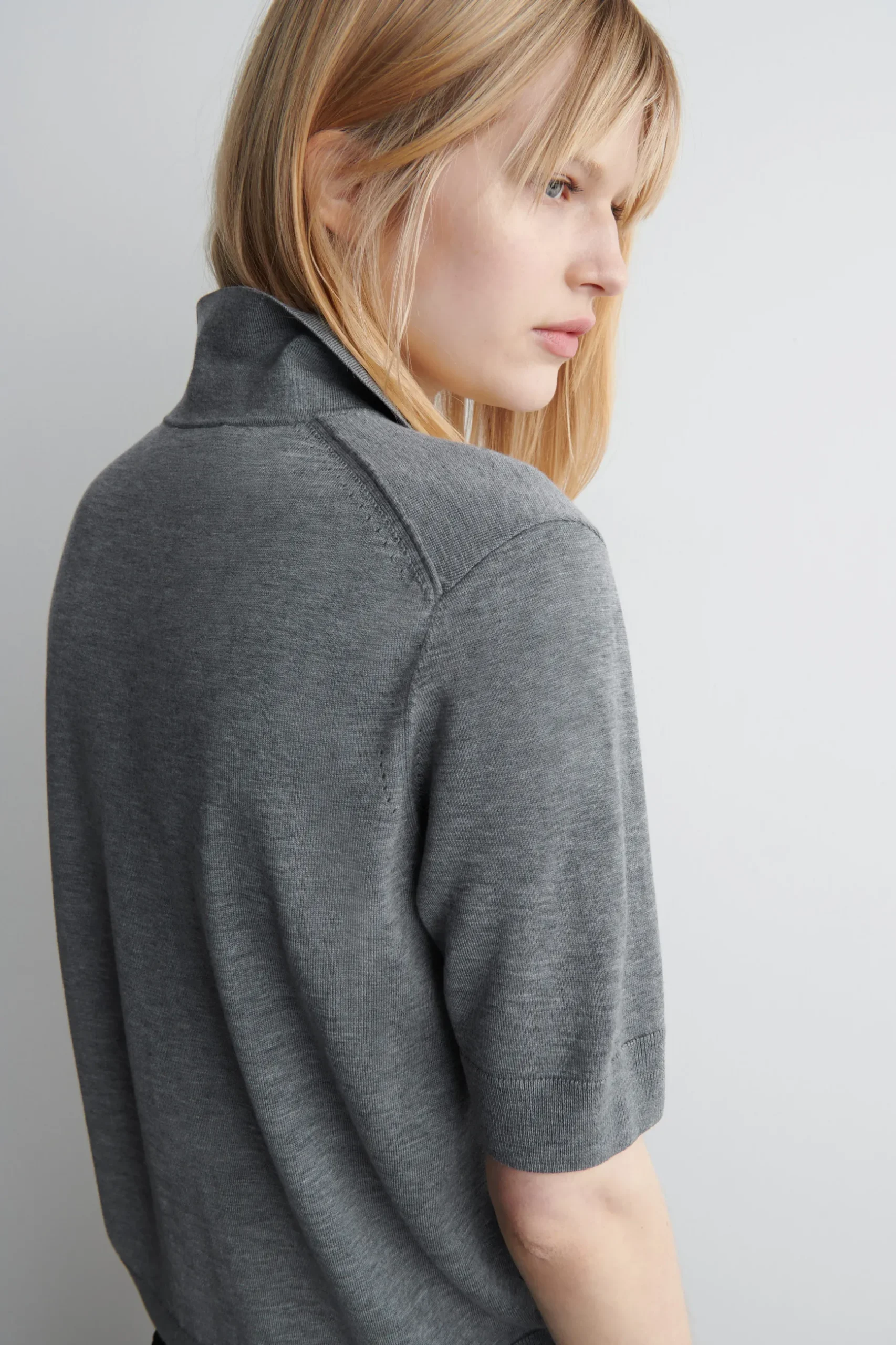 Discount COS KARDIGAN À LA KOSZULKA POLO Z WEŁNĄ MERINO