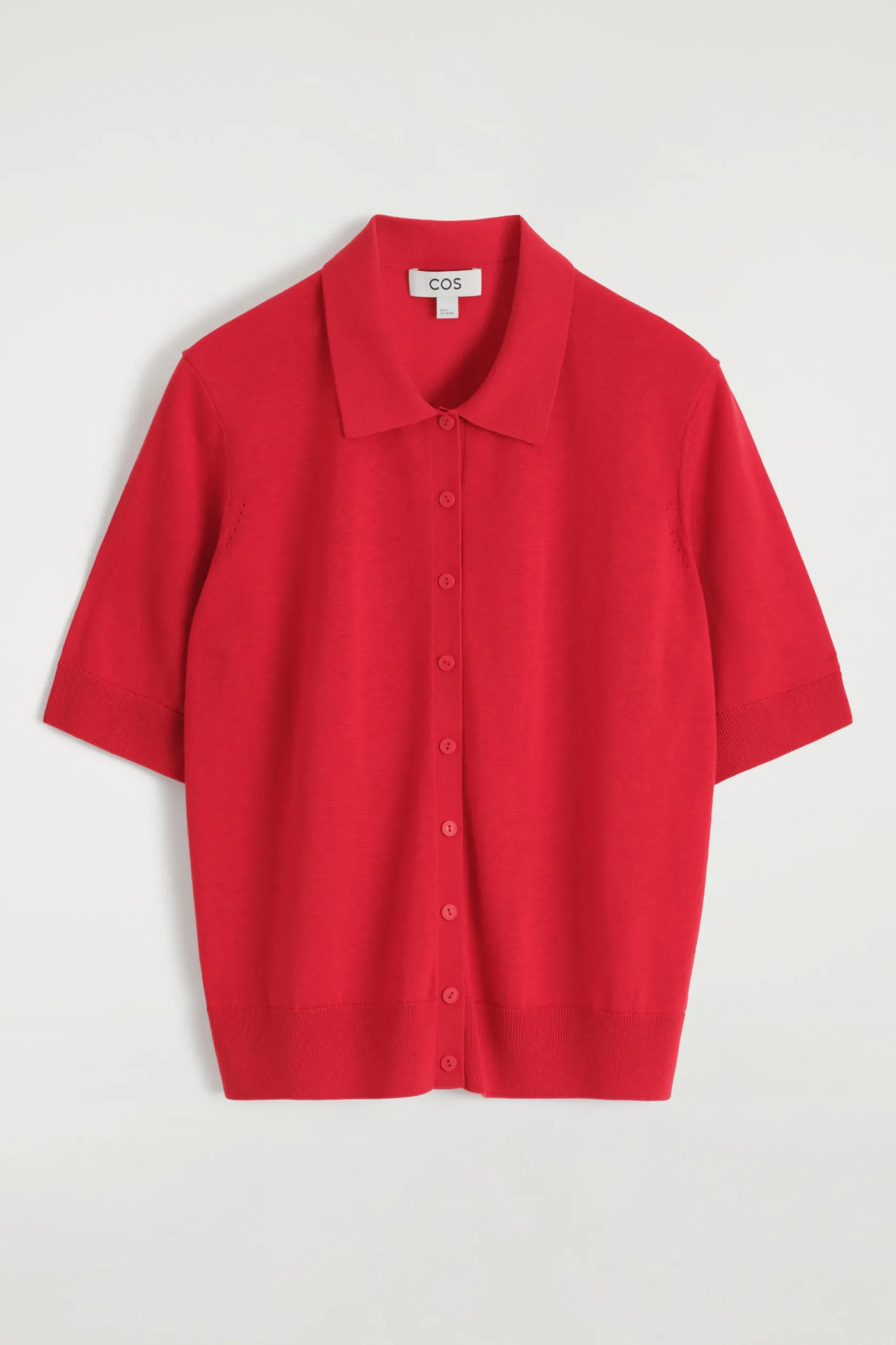 Discount COS KARDIGAN À LA KOSZULKA POLO Z WEŁNĄ MERINO
