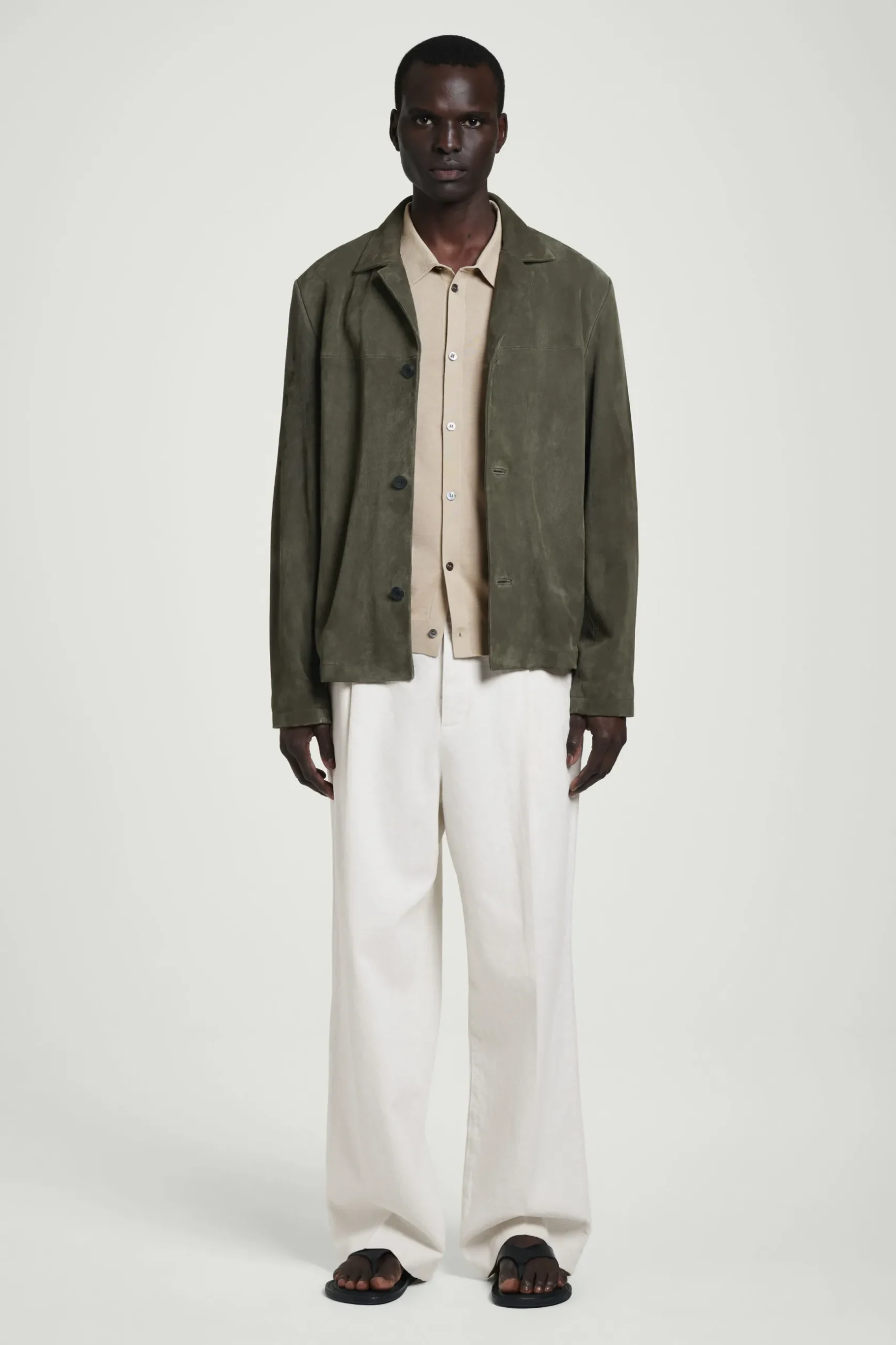 Sale COS KNITTED LINENSILK SHIRT