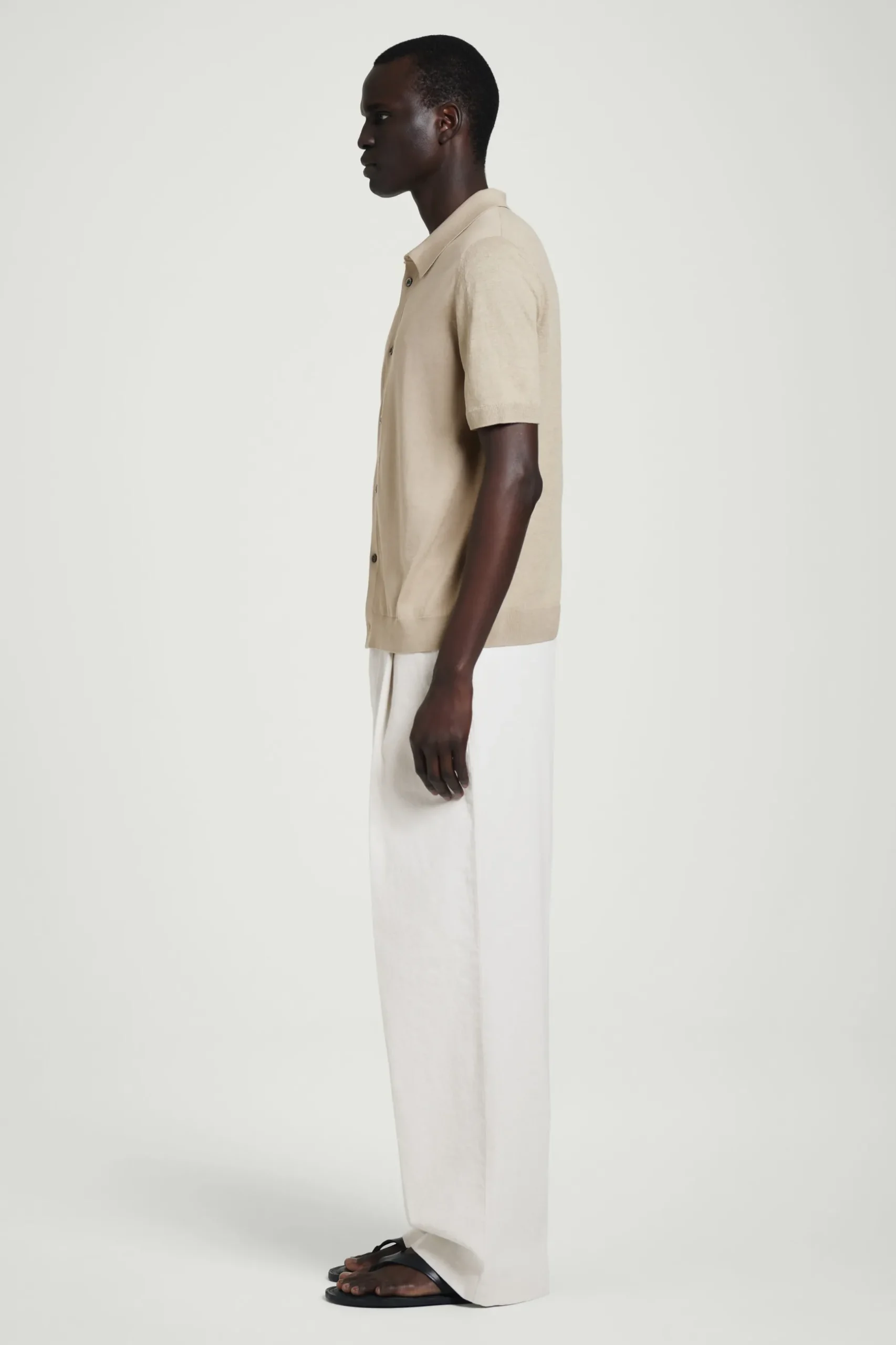 Sale COS KNITTED LINENSILK SHIRT