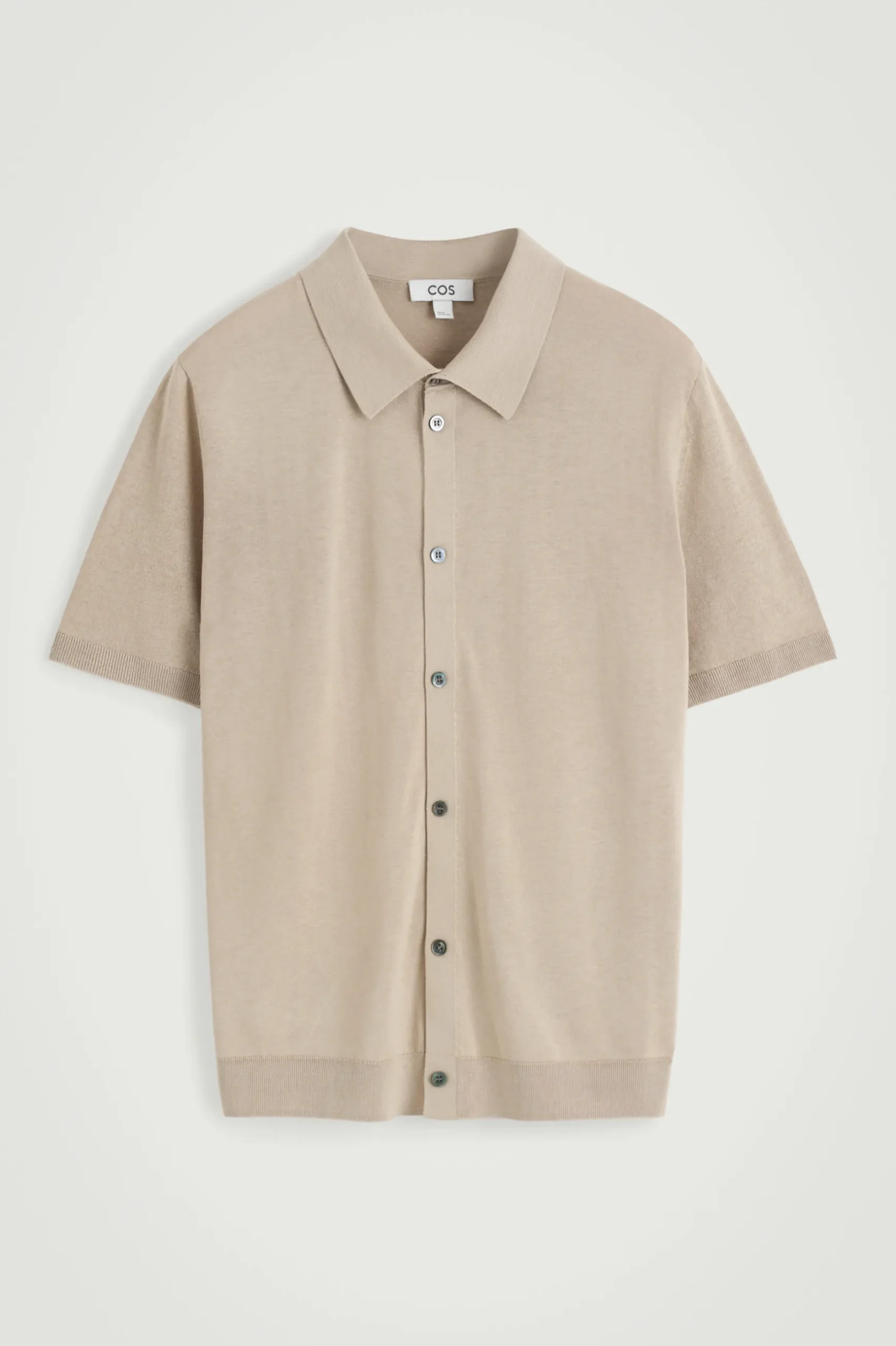 Sale COS KNITTED LINENSILK SHIRT