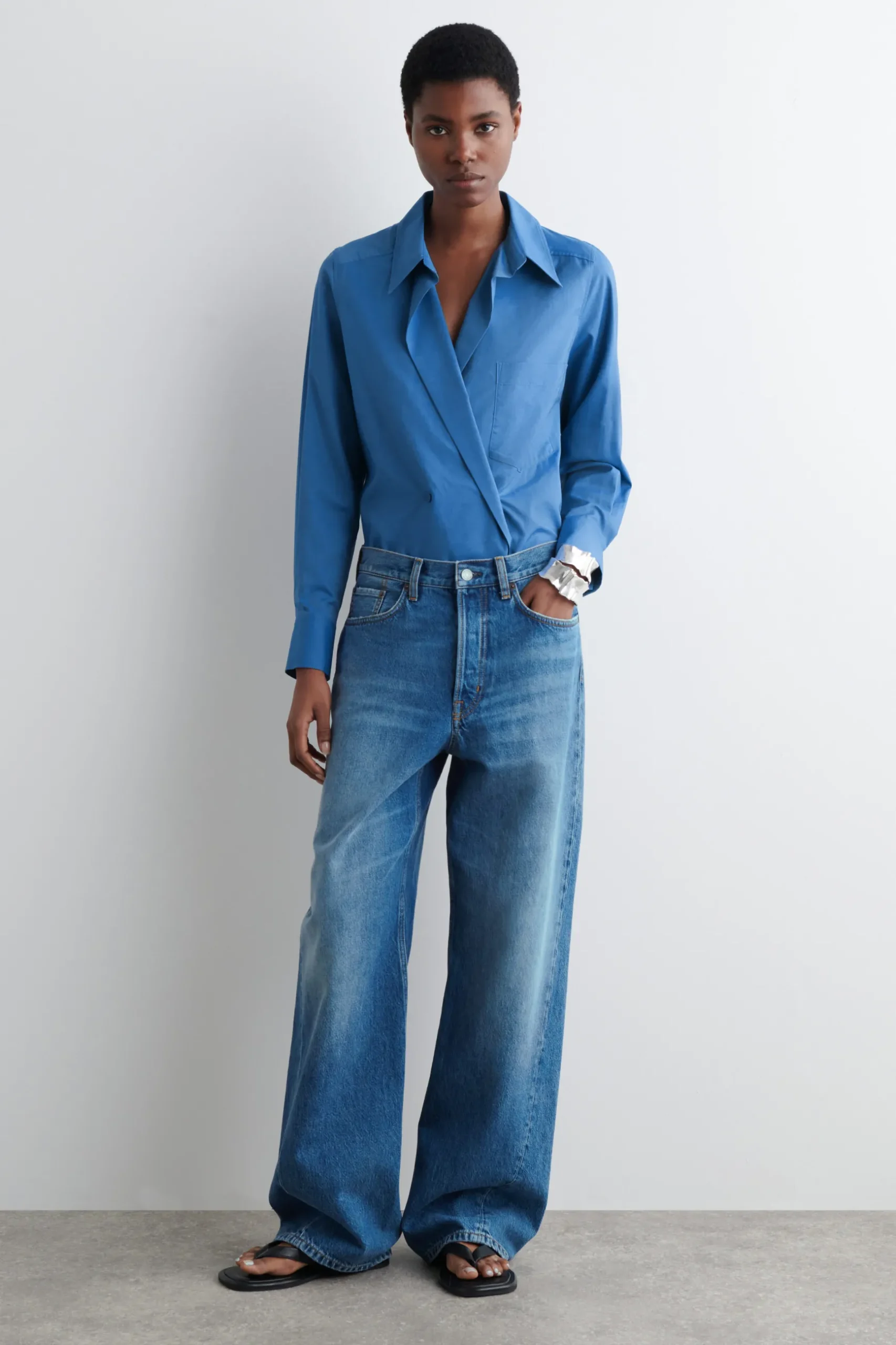 Fashion COS KOSZULA Z BAWEŁNĄ