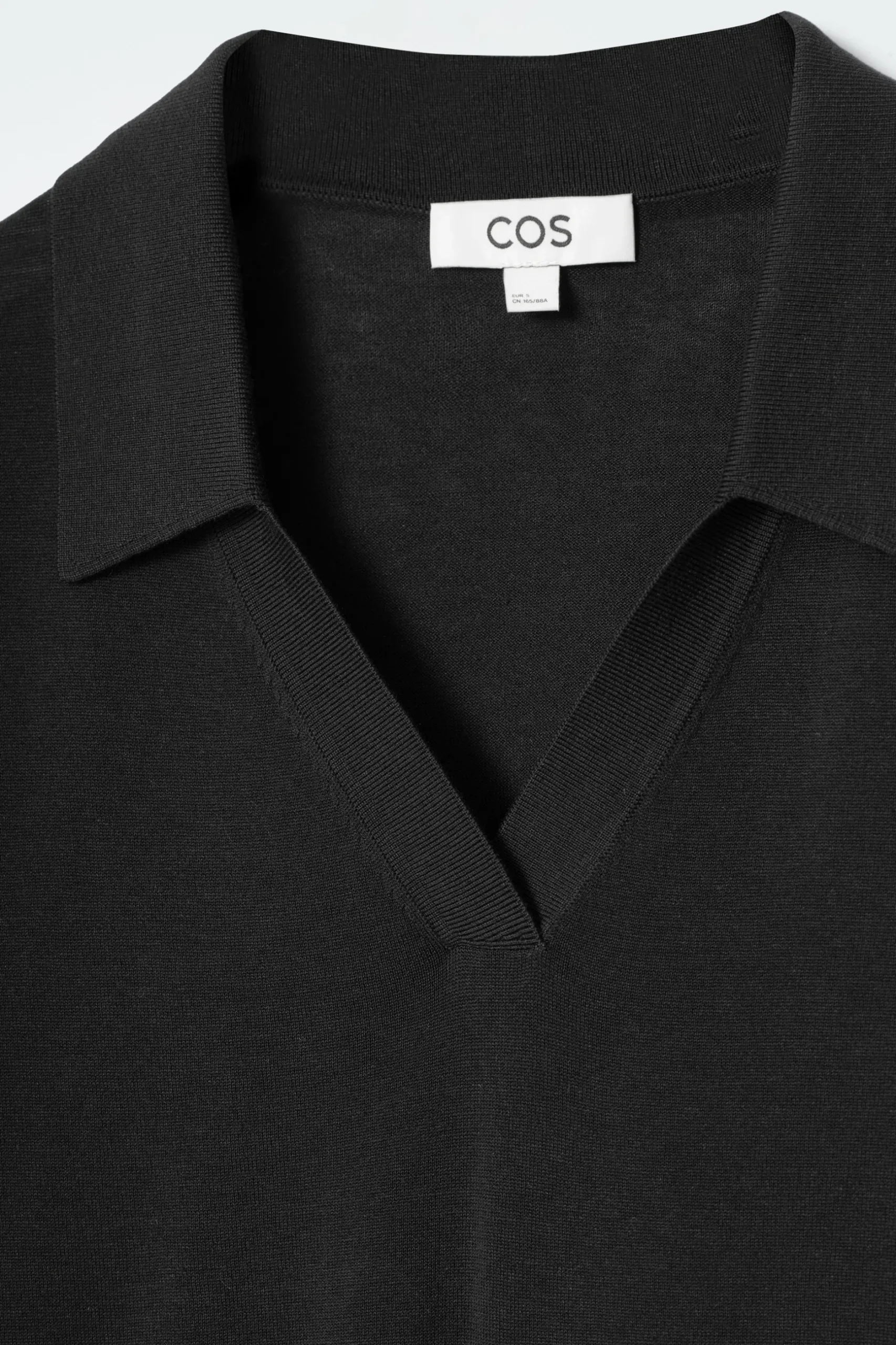 New COS KOSZULKA POLO Z MIESZANKI JEDWABIU I BAWEŁNY