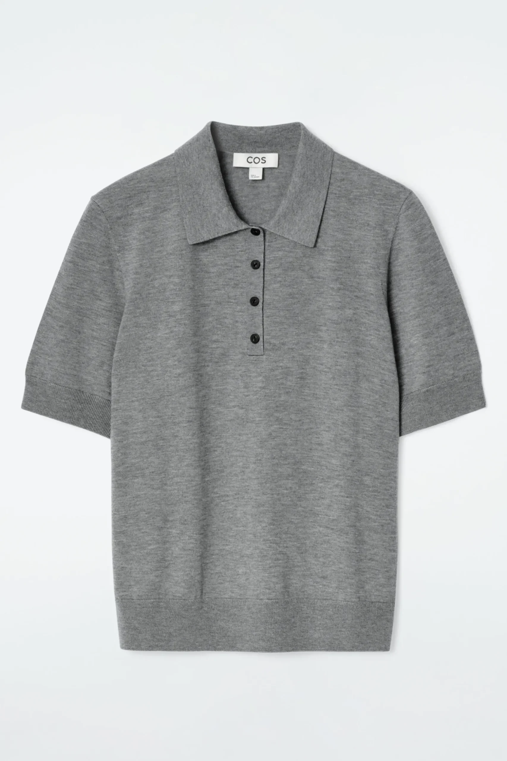 Online COS KOSZULKA POLO Z WEŁNĄ MERINO