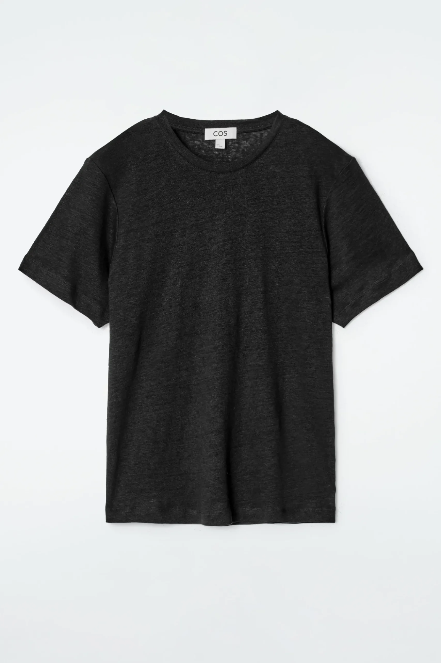 Online COS LNIANY T-SHIRT Z OKRĄGŁYM DEKOLTEM