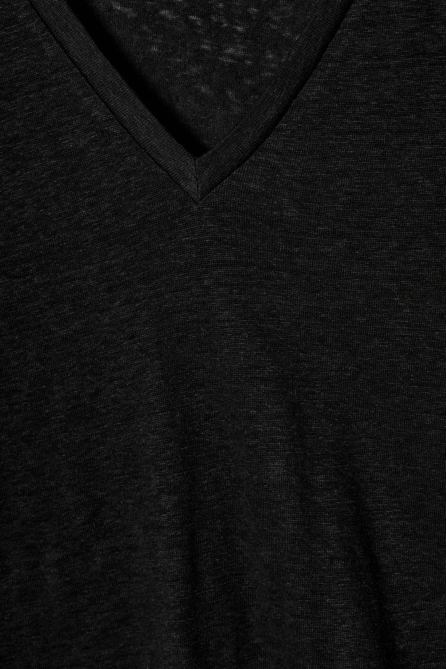 Clearance COS LNIANY T-SHIRTEM Z DEKOLTEM W KSZTAŁCIE LITERY V