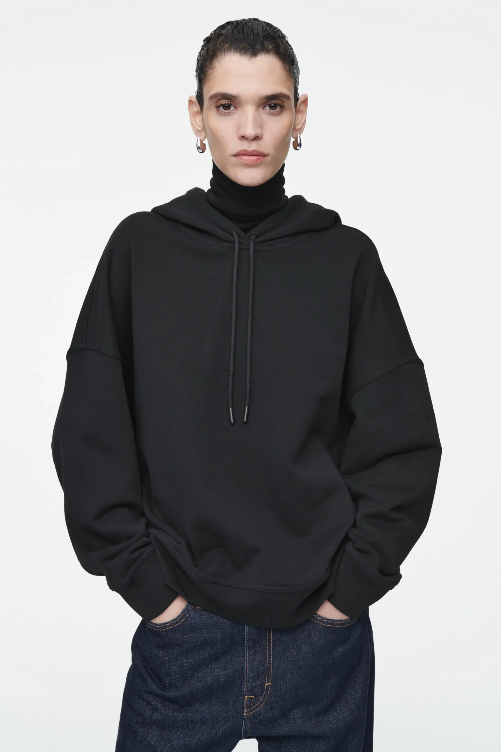 New COS LUŹNA DŻERSEJOWA BLUZA Z KAPTUREM