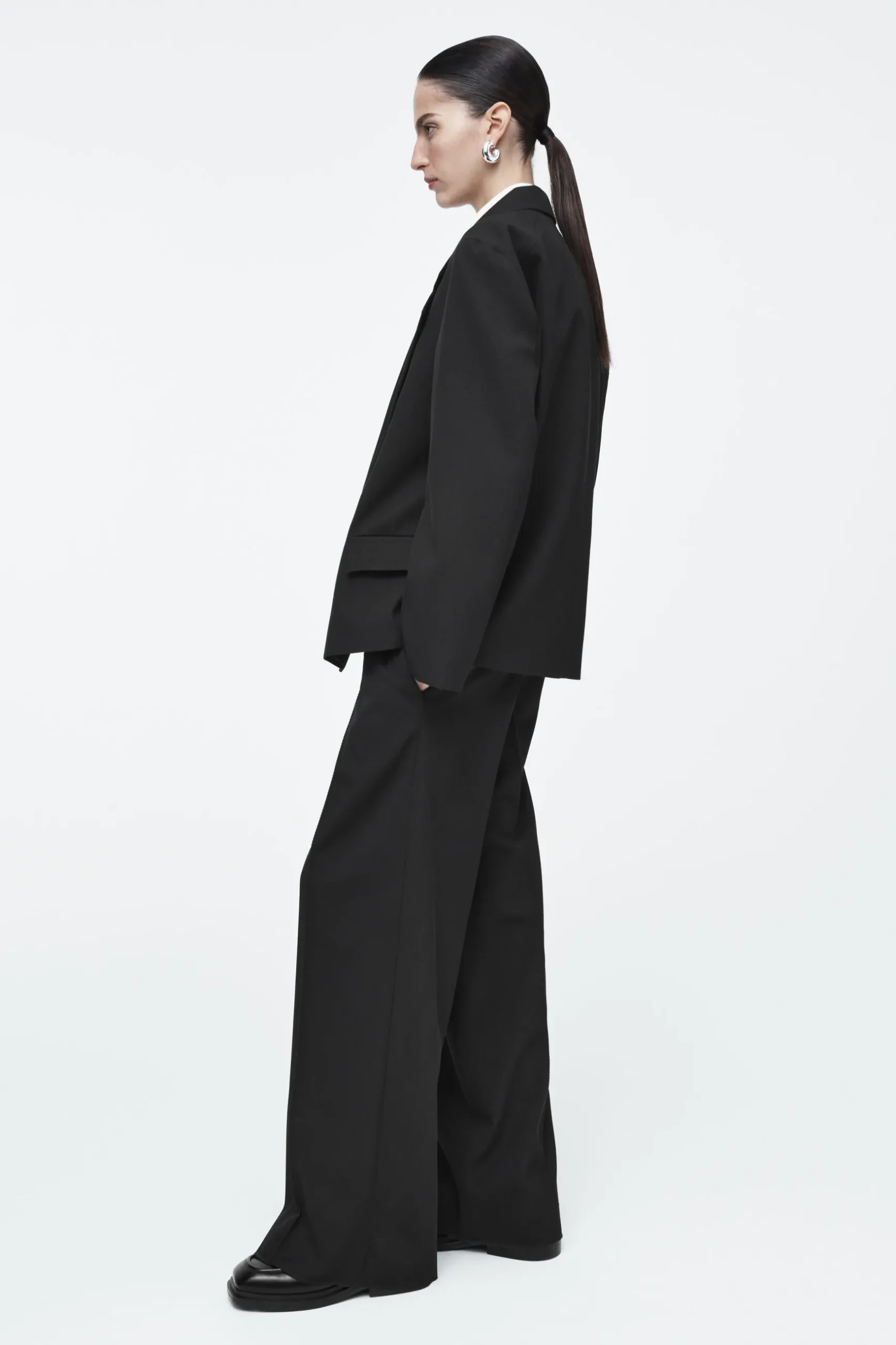 New COS OVERSIZE'OWA MARYNARKA Z SZEROKIMI RAMIONAMI
