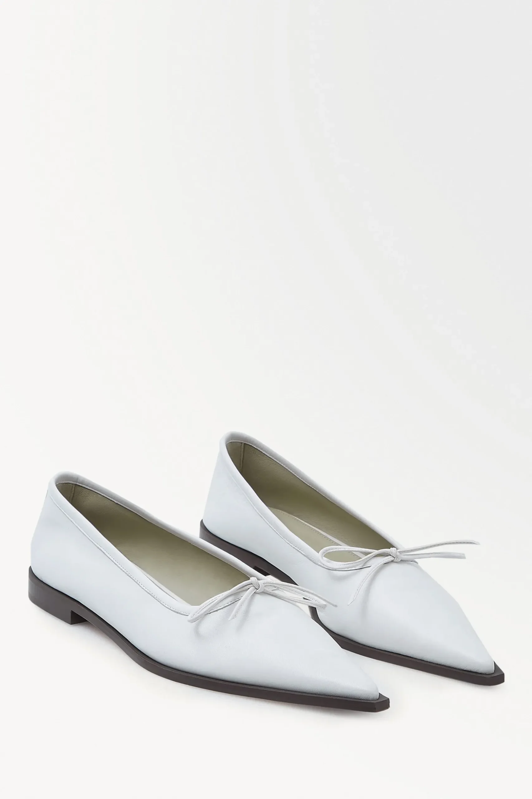 Discount COS PŁASKIE SKÓRZANE BALETKI White