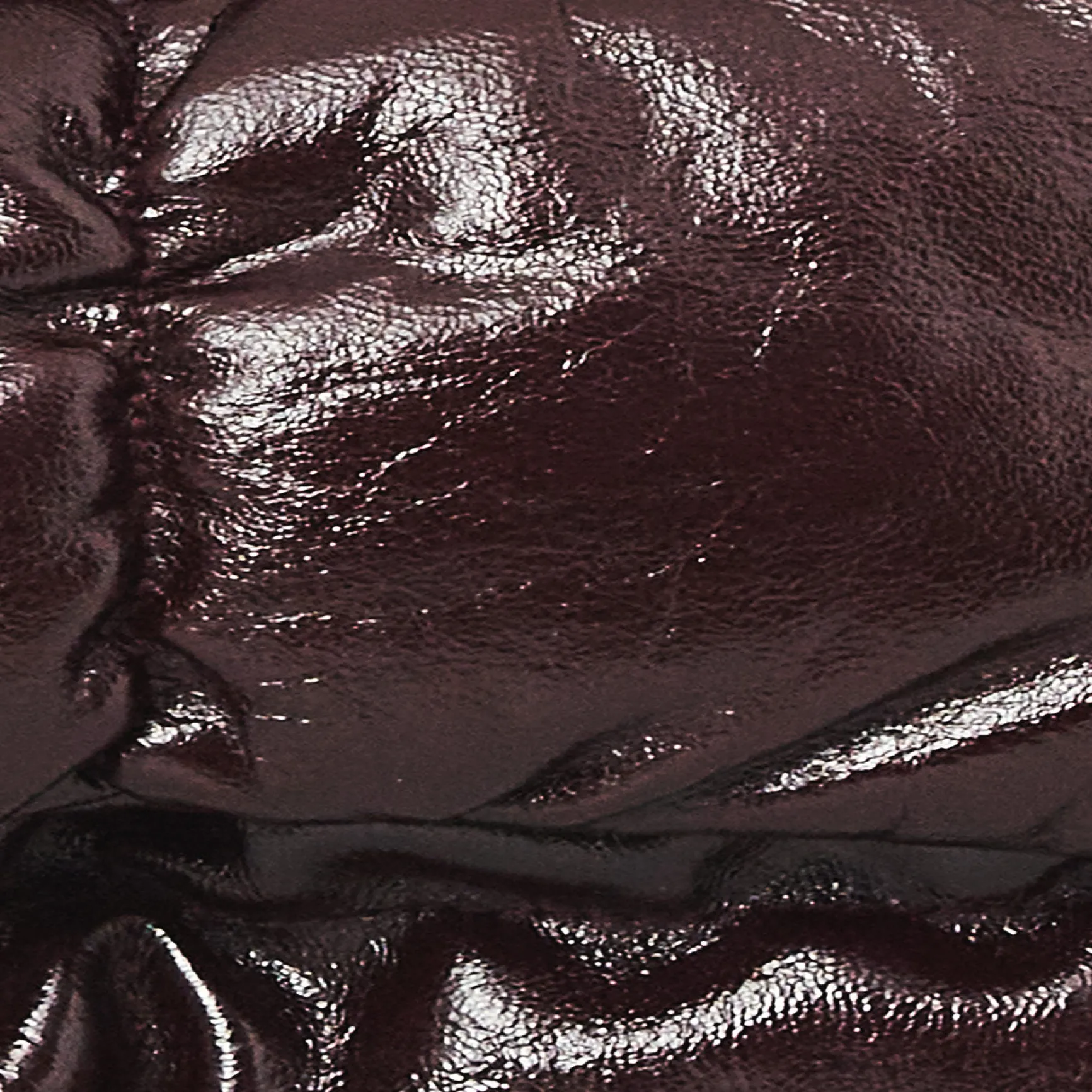 New COS PIKOWANA KOPERTÓWKA „PILLOW” ZE SKÓRY Burgundowy