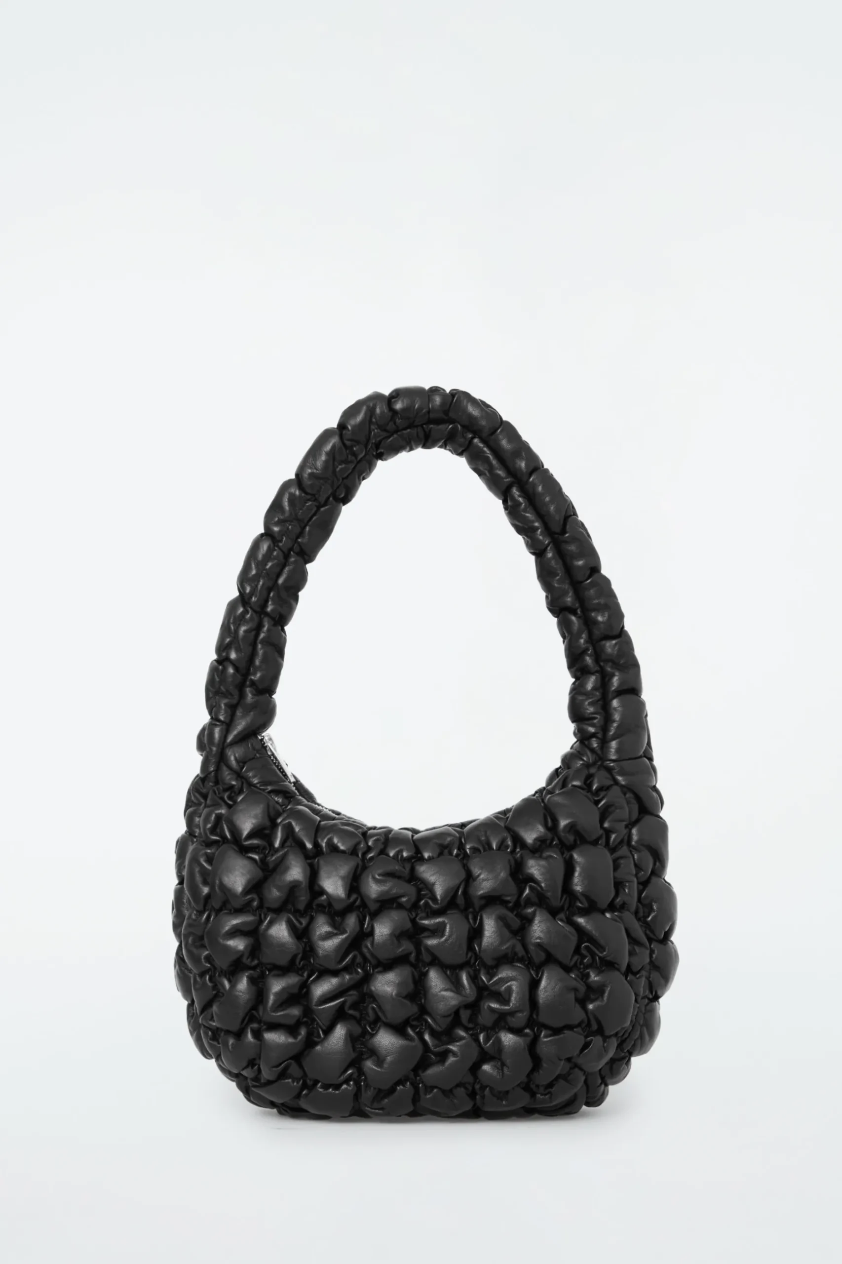 Fashion COS PIKOWANA TORBA MINI - SKÓRA Czarny