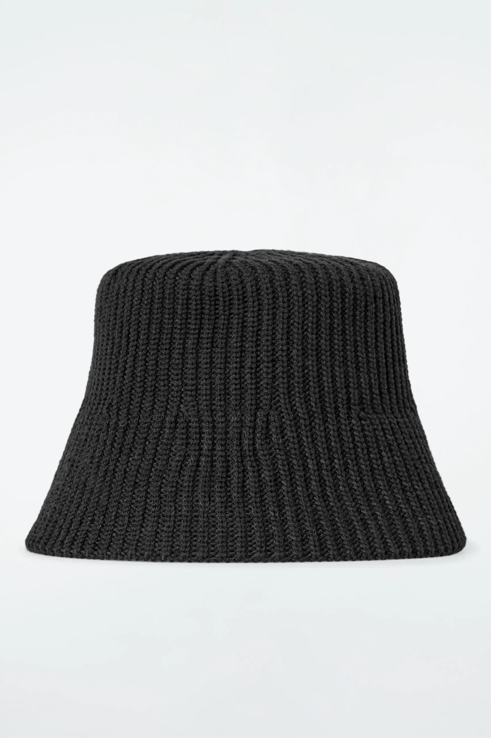 New COS PRĄŻKOWANY KAPELUSZ TYPU BUCKET Z WEŁNĄ Czarny